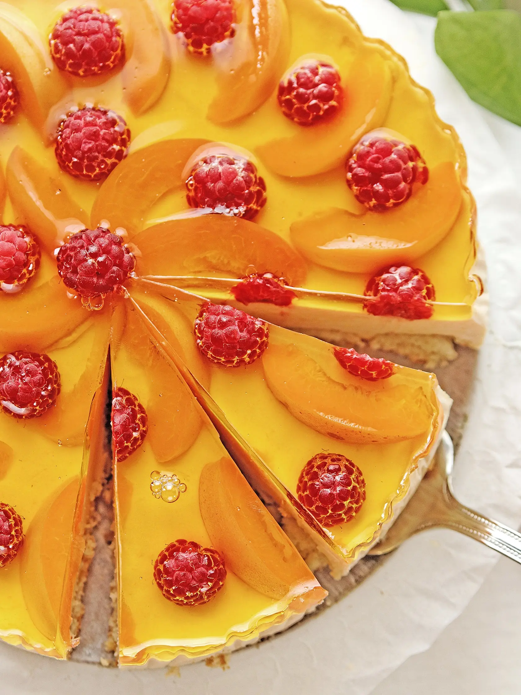 Marhuľová torta so želatínou