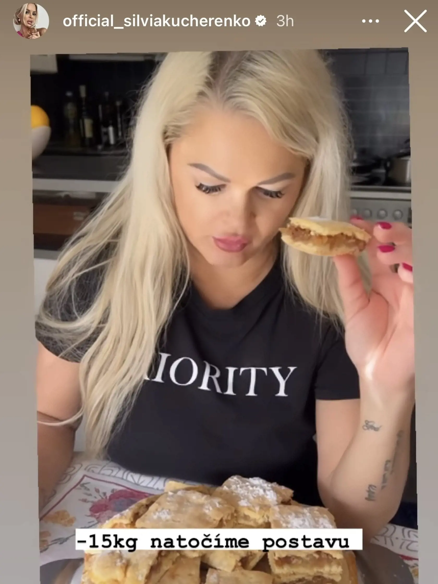 Štefánia vraj nedrží diétu.
