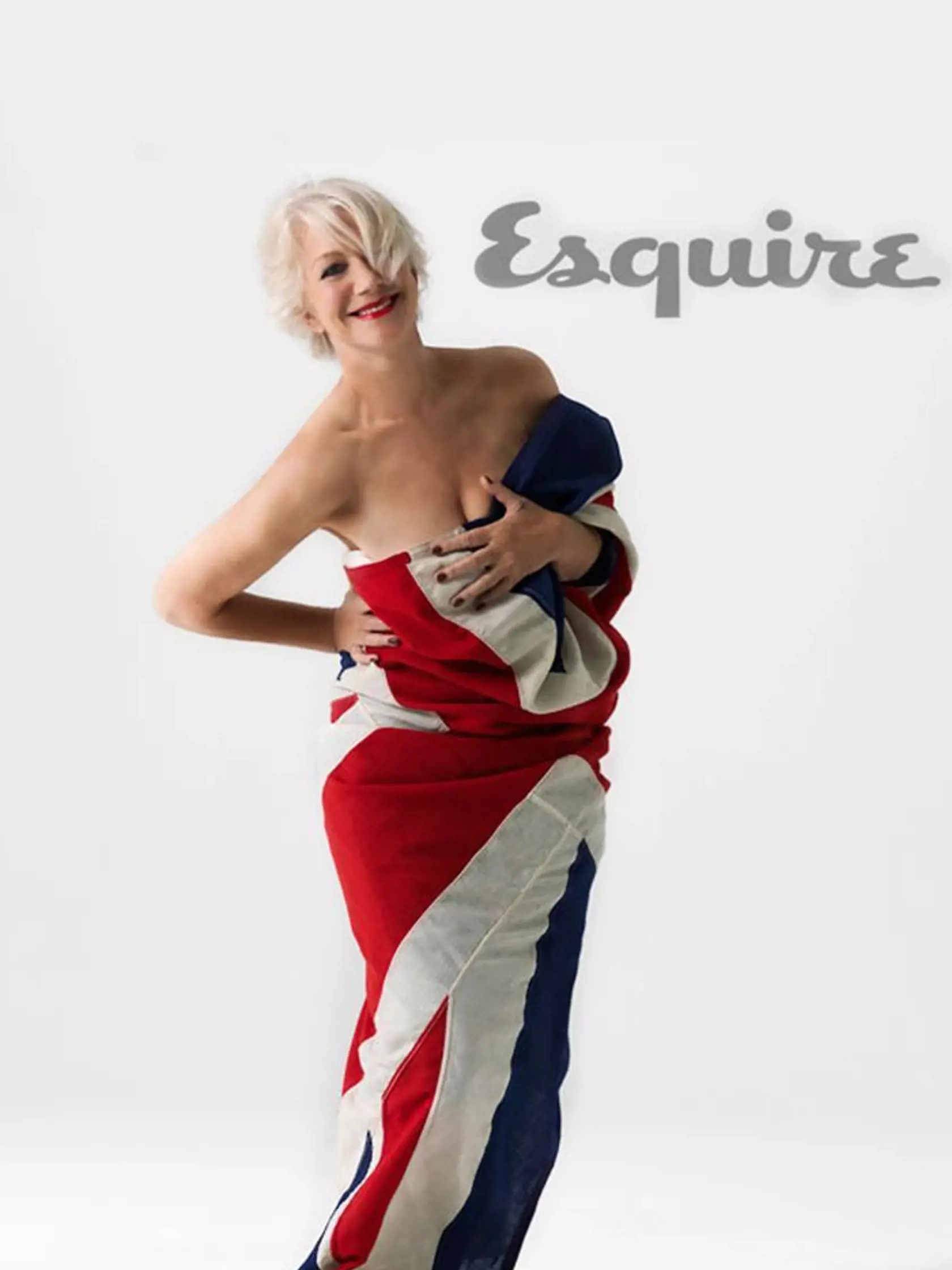 Helen Mirren ako sexi patriotka.