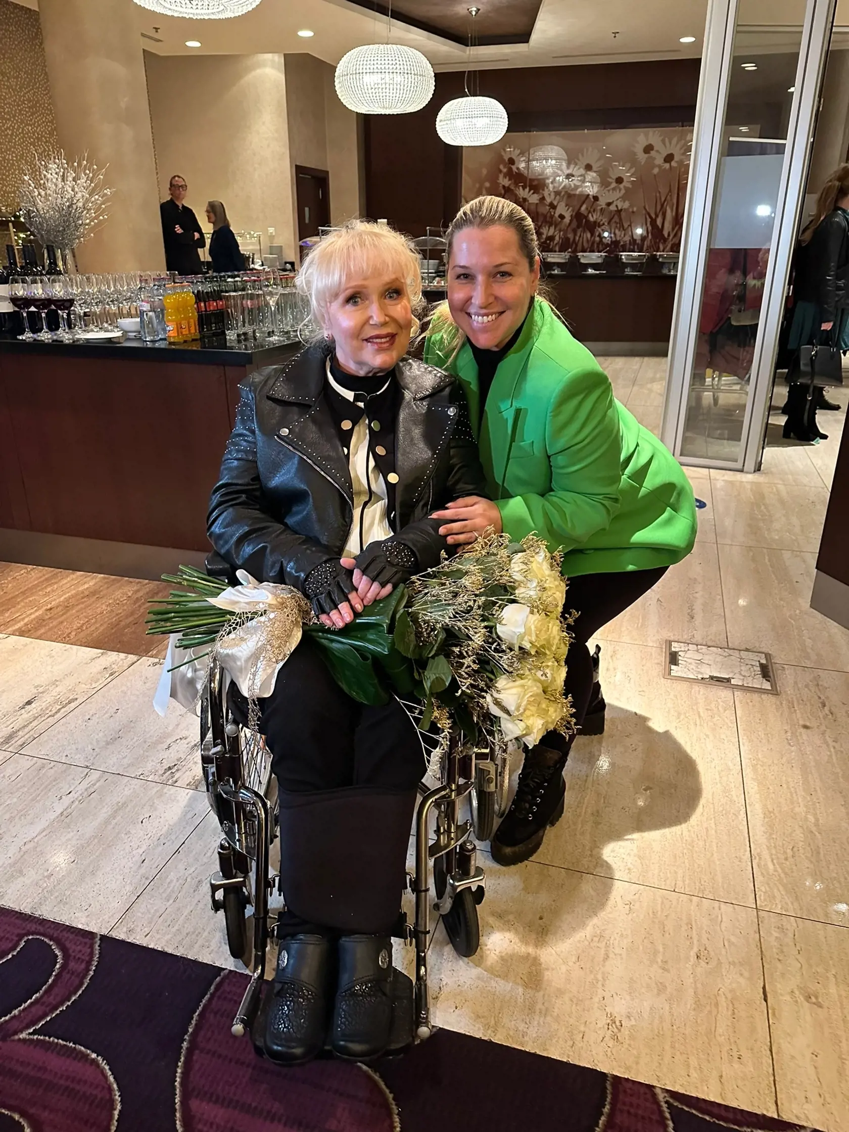 Dominika Cibulková odhalila priateľstvo s legendou Marikou Gombitovou. Na snímke na afterpárty po jej vianočnom koncerte.