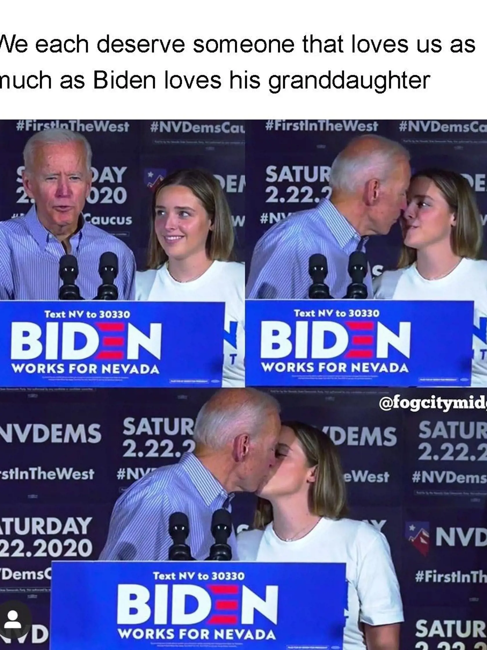 Joe Biden a jeho vnučka.