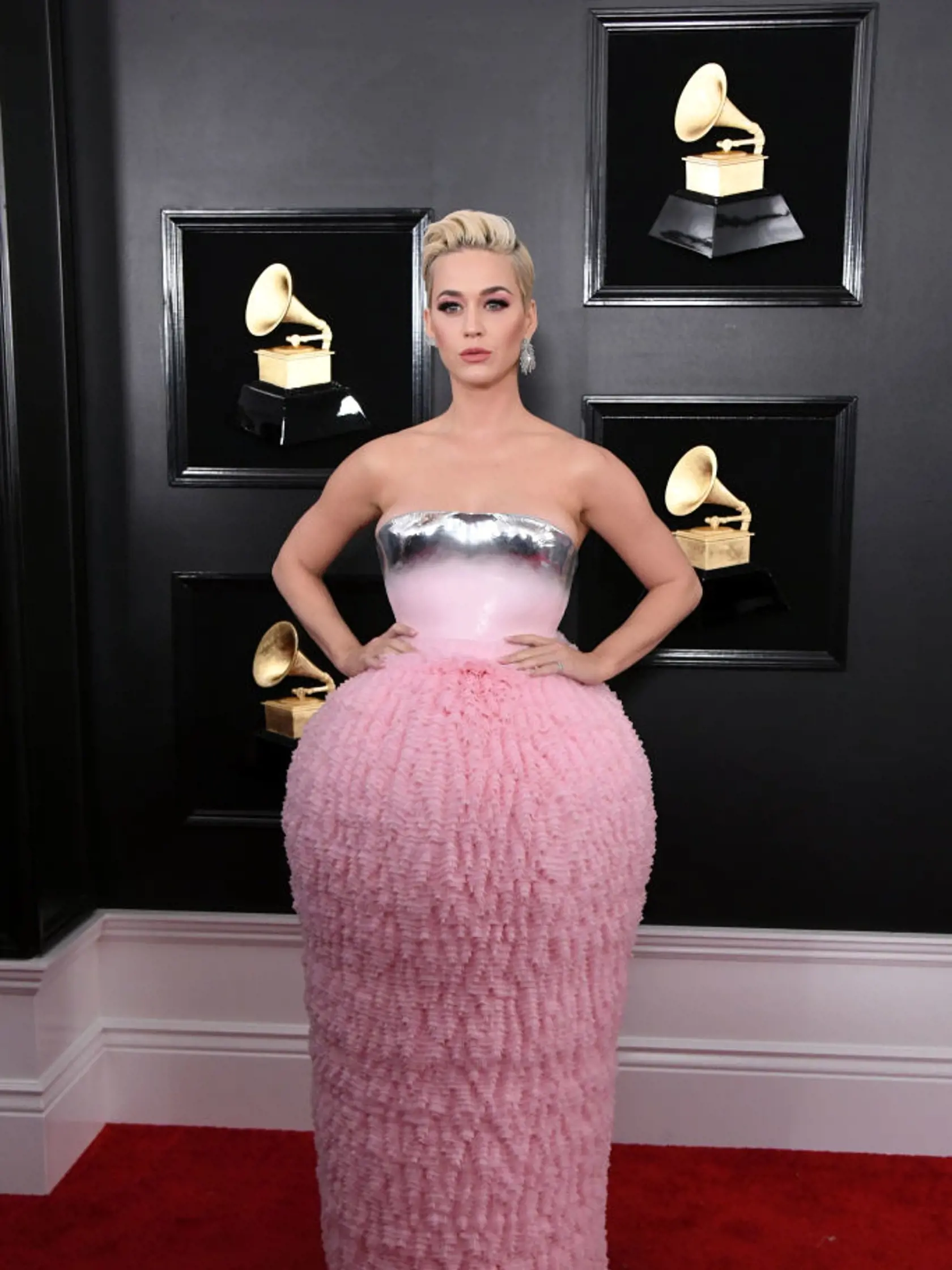 LOS ANGELES, CALIFORNIA - FEBRUARY 10: Katy Perry attends the 61st Annual GRAMMY Awards at Staples Center on February 10, 2019 in Los Angeles, California. (Photo by Jon Kopaloff/Getty Images)