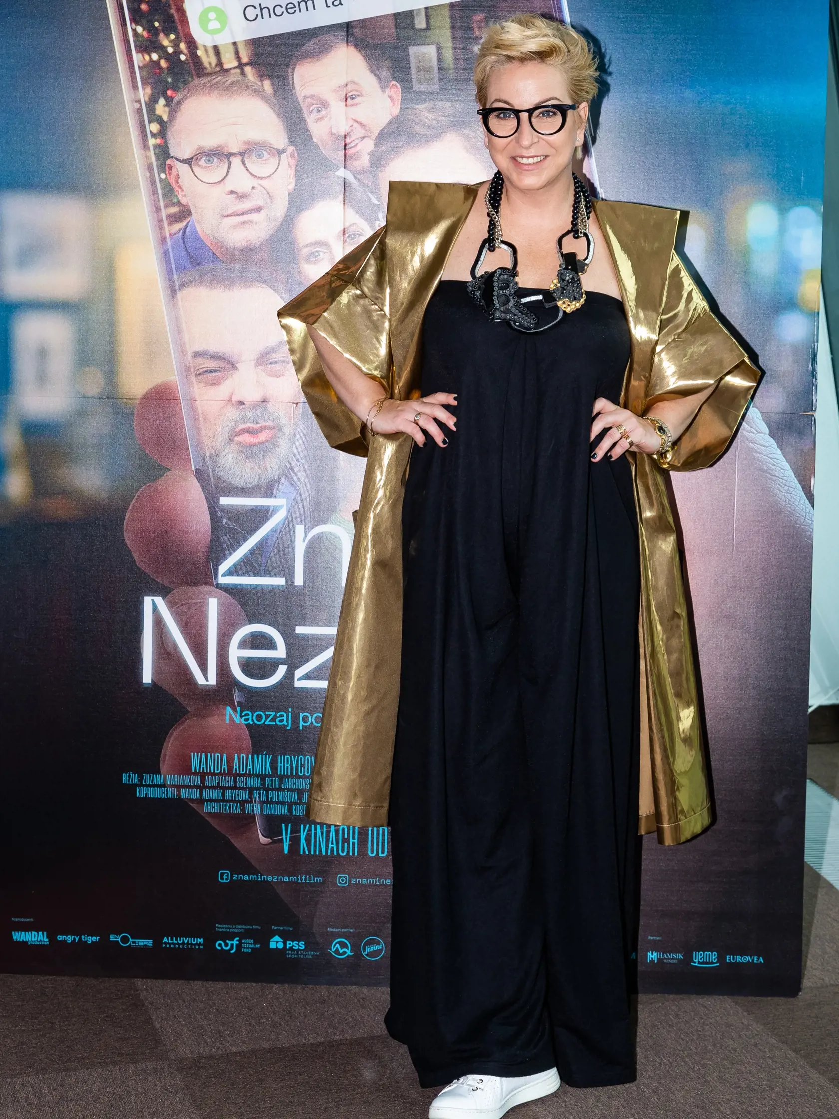Novinárska premiéra filmu "Známi neznámi" v Bratislave. Na snímke Wanda Adamík Hrycová.