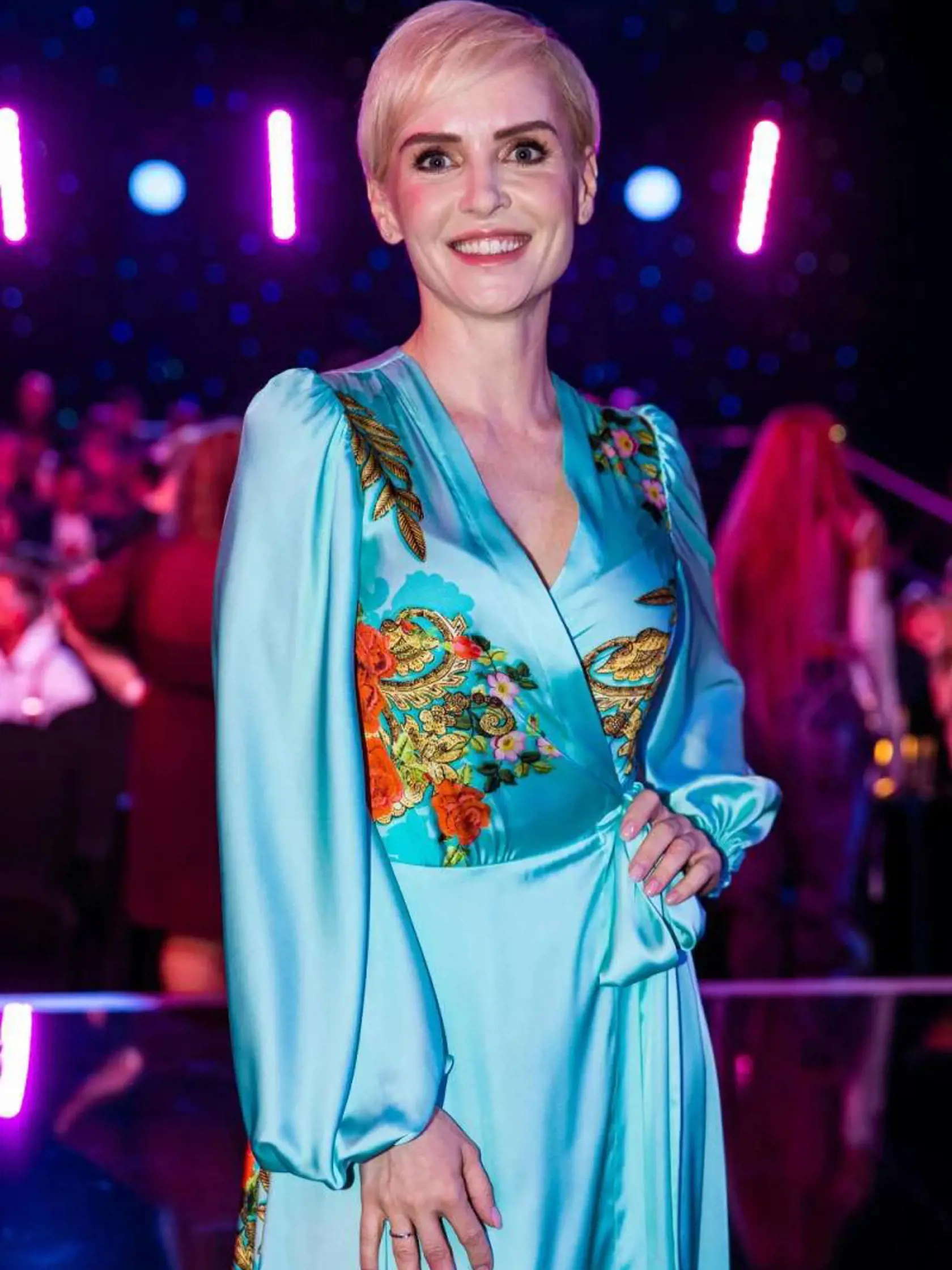 Kvetka Horváthová v šatách od Jany Pištejovej