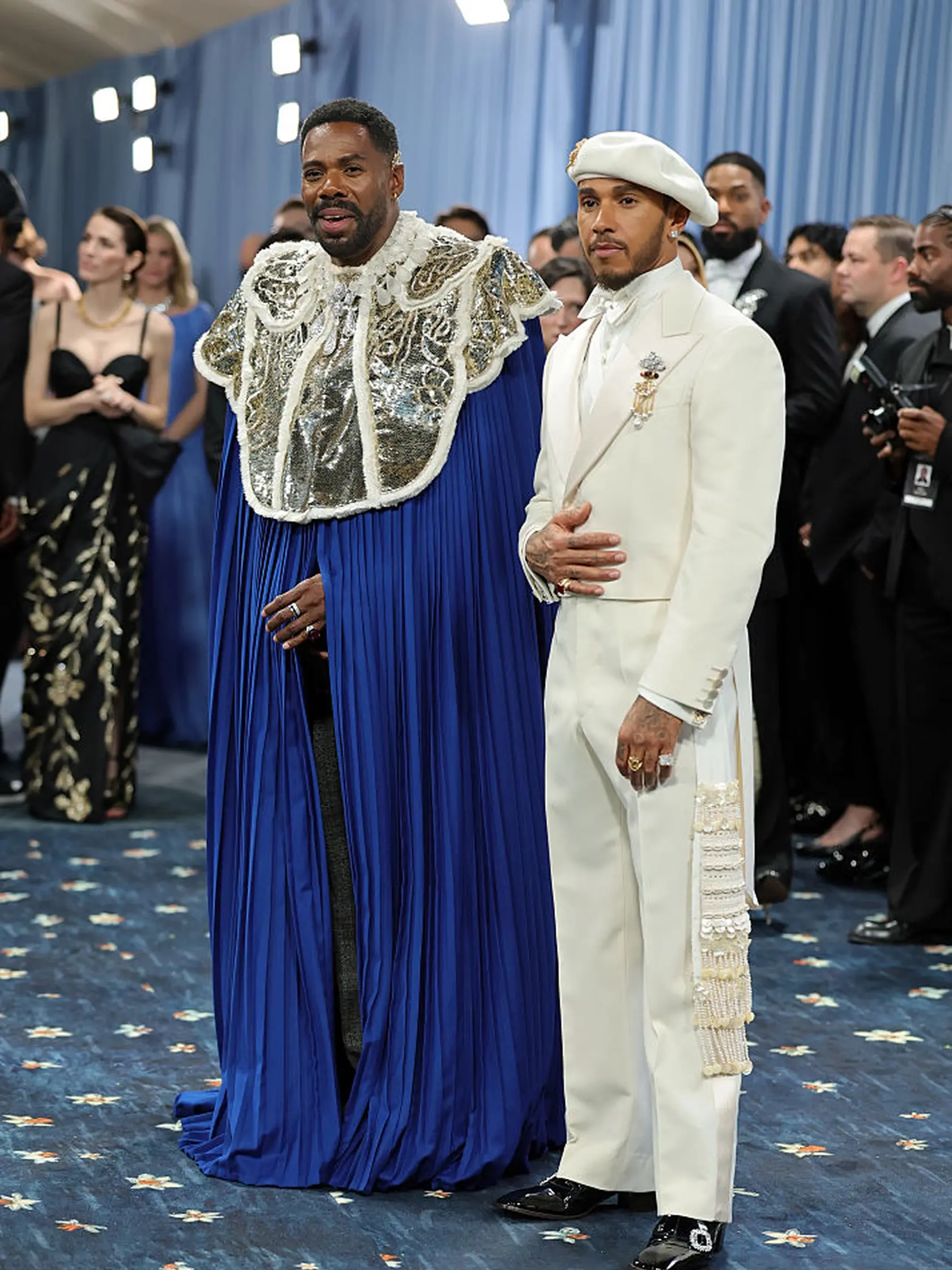 Herec Colman Domingo a pilot formuly 1 Lewis Hamilton.
