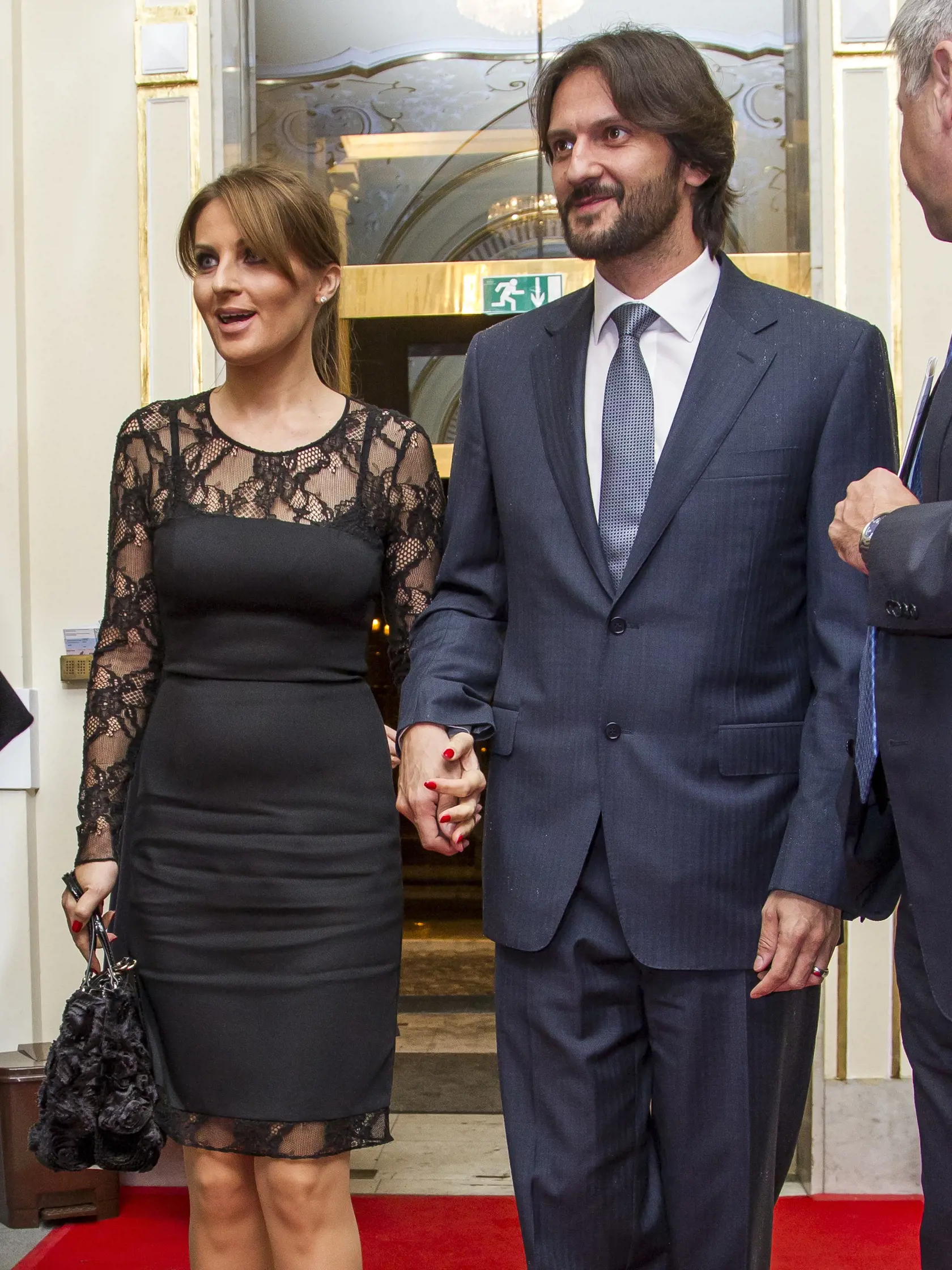 Premiéra baletu v starej budove SND v Bratislave. No fotke Kaliňák s manželkou.