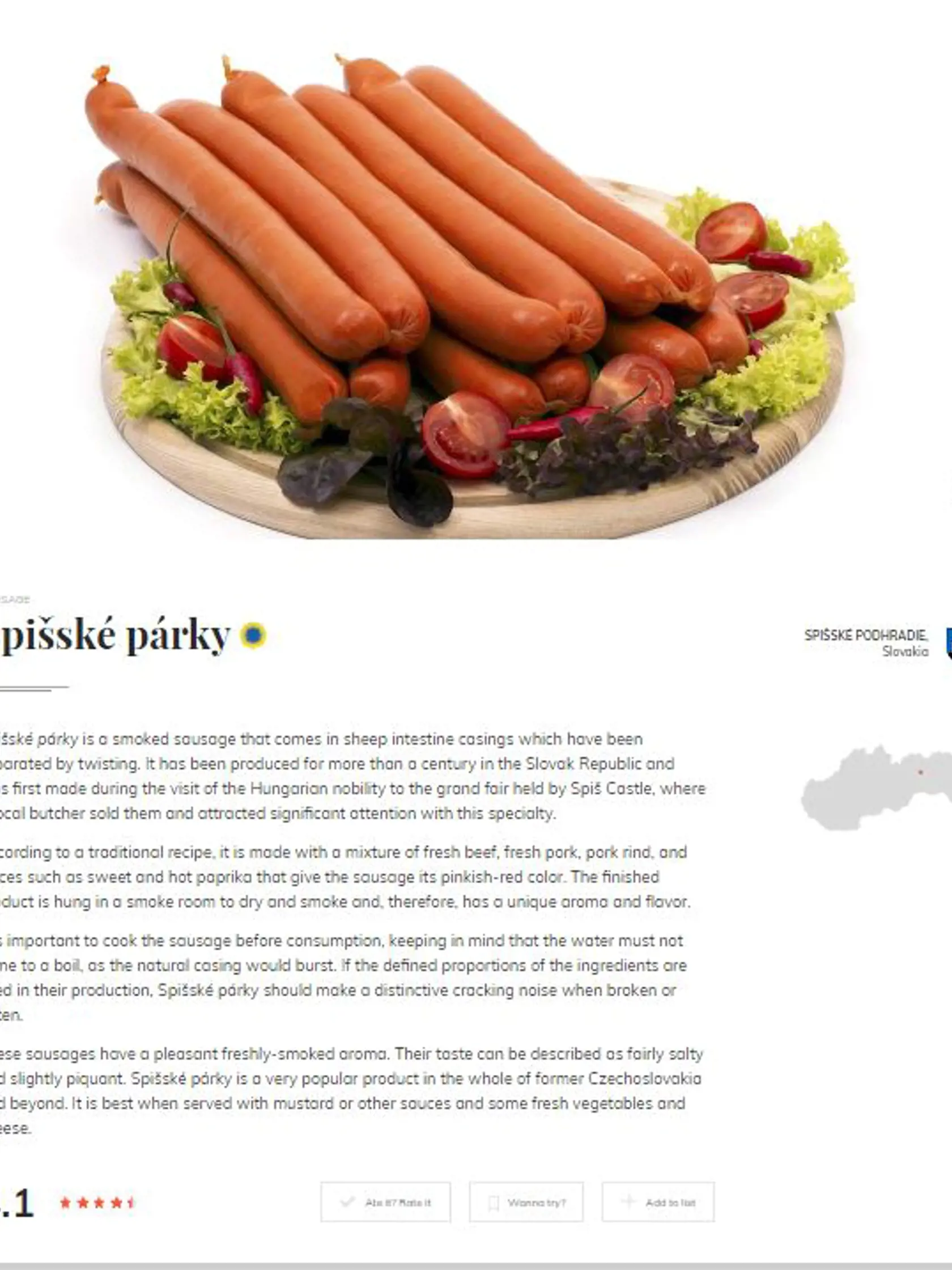 Spišské párky dostali hodnotenie 4,1 z 5.