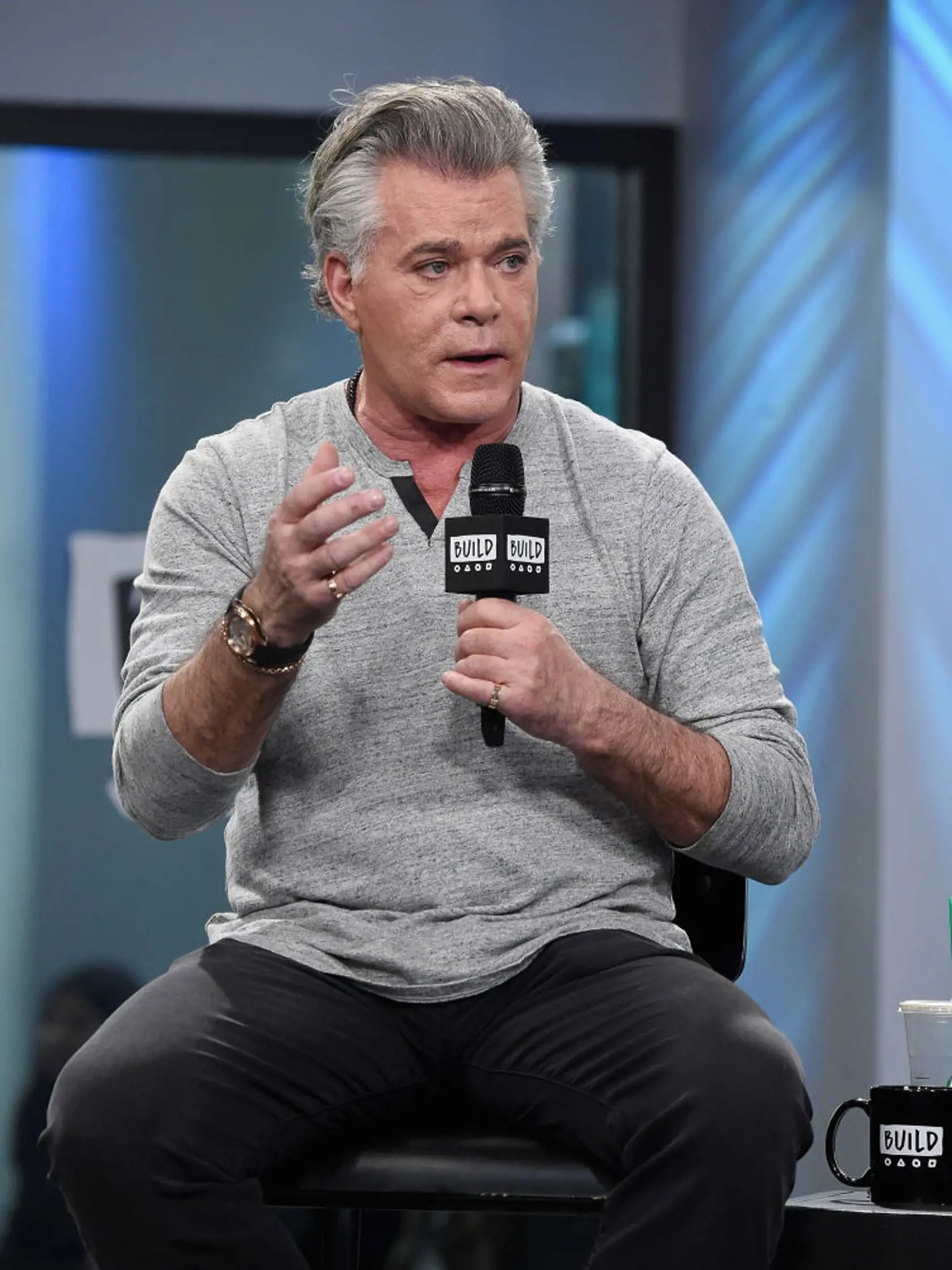 NEW YORK, NY - MARCH 02:  Ray Liotta visits the  Build Series Presents Jennifer Lopez And Ray Liotta Discussing "Shades Of Blue" at Build Studio on March 2, 2017 in New York City.  (Photo by Jamie McCarthy/Getty Images)
