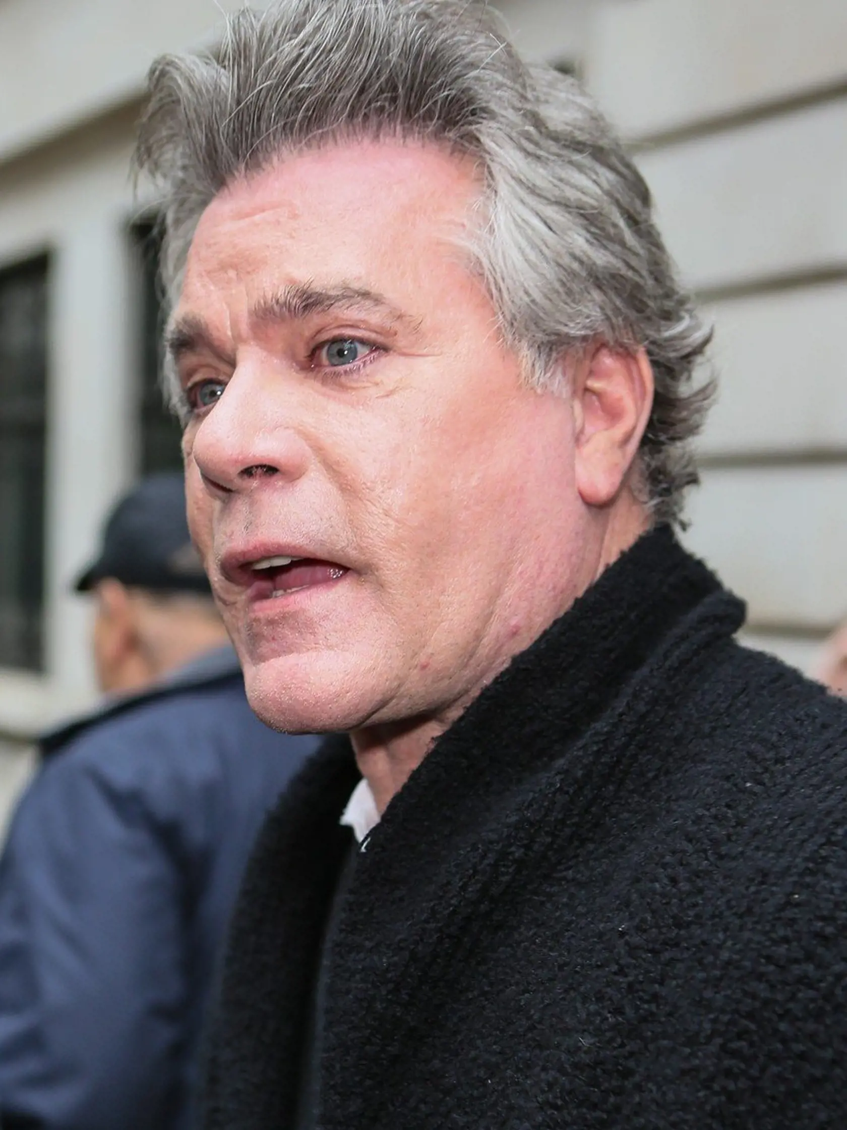 31 May 2016.  Ray Liotta visiting BBC Radio Two studios to promote his new TV Series 'Shades of Blue'.  Ray was in a cheerful mood and signed autographs for the fans outside the studios - London, Image: 288183657, License: Rights-managed, Restrictions: , Model Release: no, Credit line: Profimedia, Goff Photos