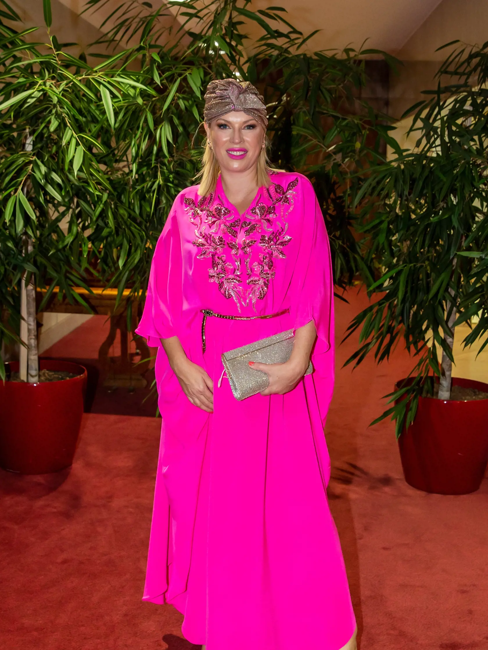 Gabriela Drobová prišla oblečená ako Sultánova manželka. Ešte si dala na hlavu aj turban.