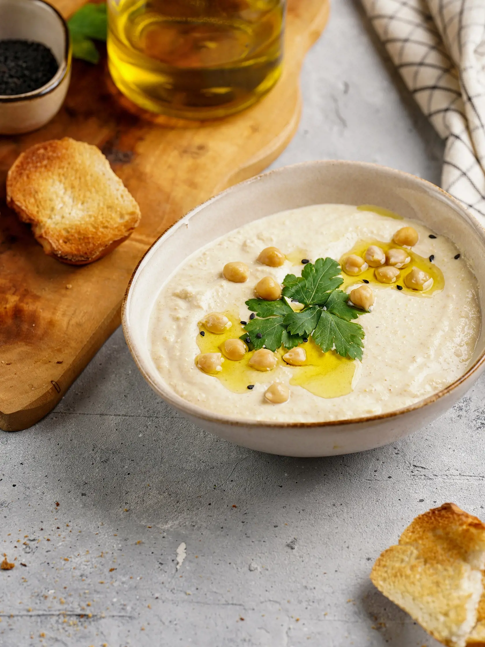 Bielkovinový hummus