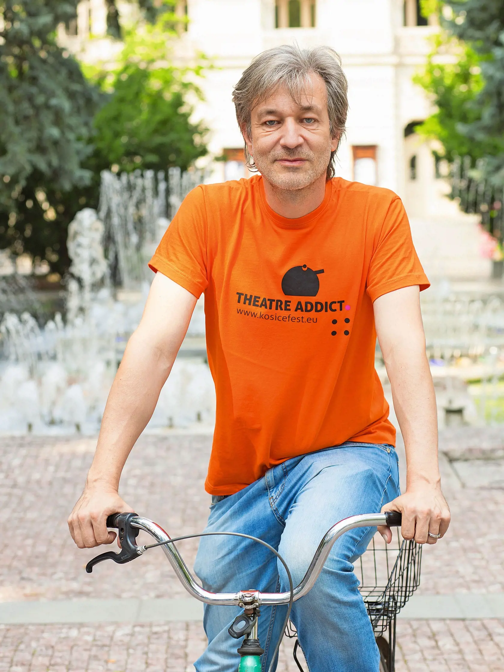 Milan Kolcun: Na bicykli, ktorý k nemu neodmysliteľne patrí.