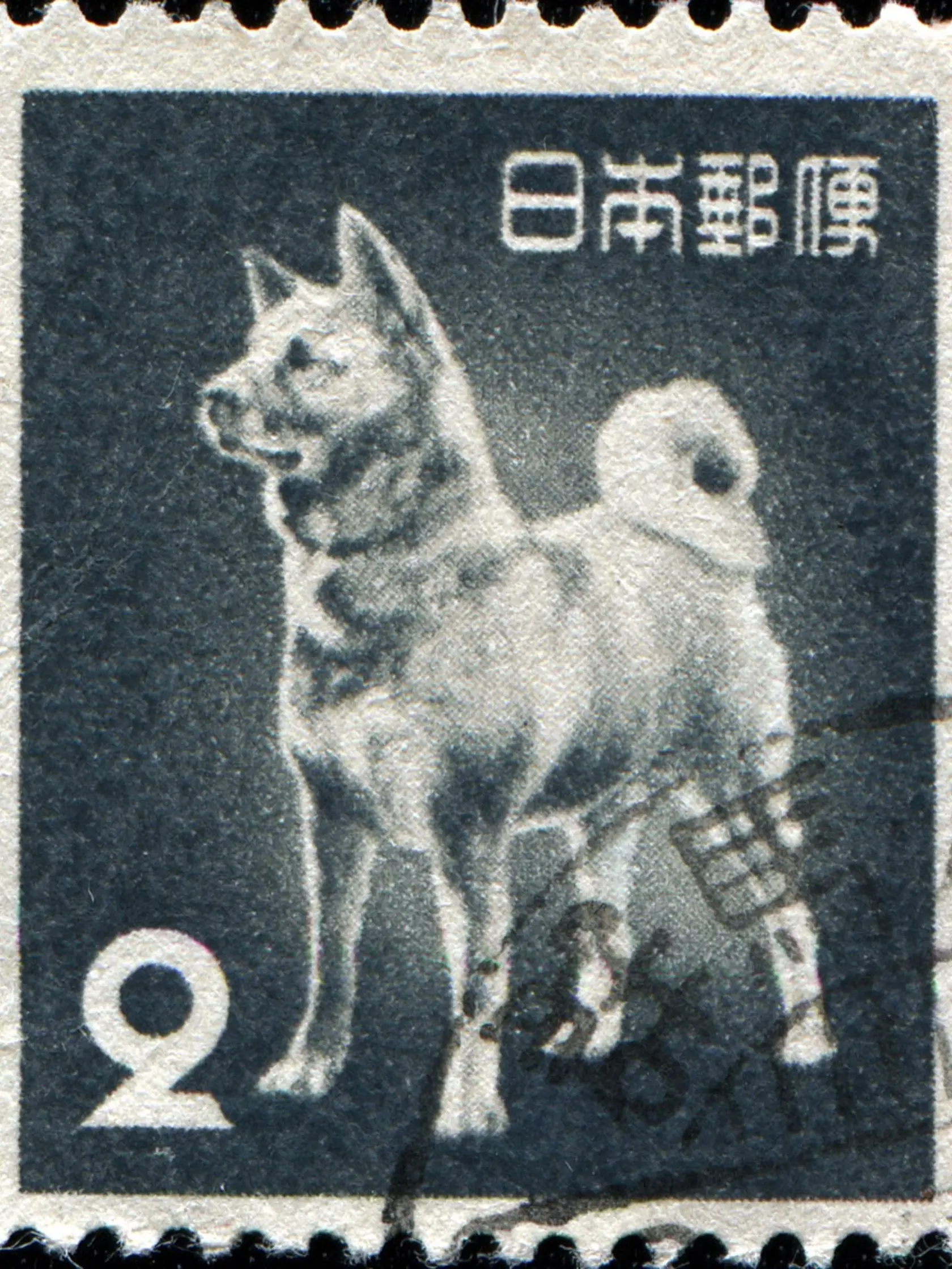 Hačikó sa objavil aj na japonských poštových známkach.