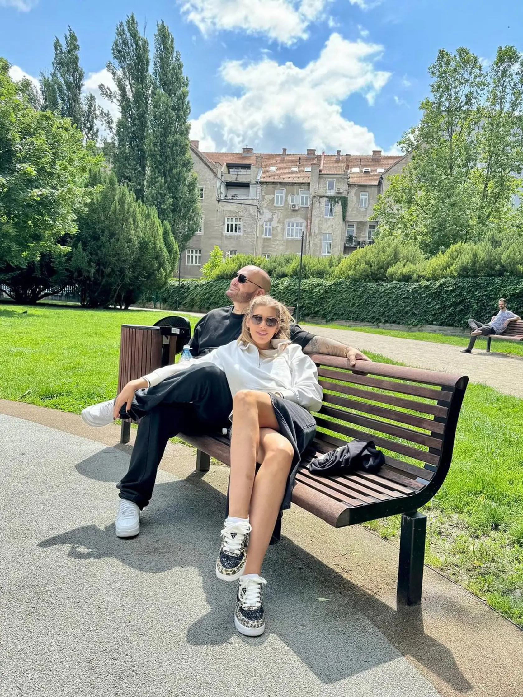 Jasmina Alagič Vrbovská s manželom Rytmusom