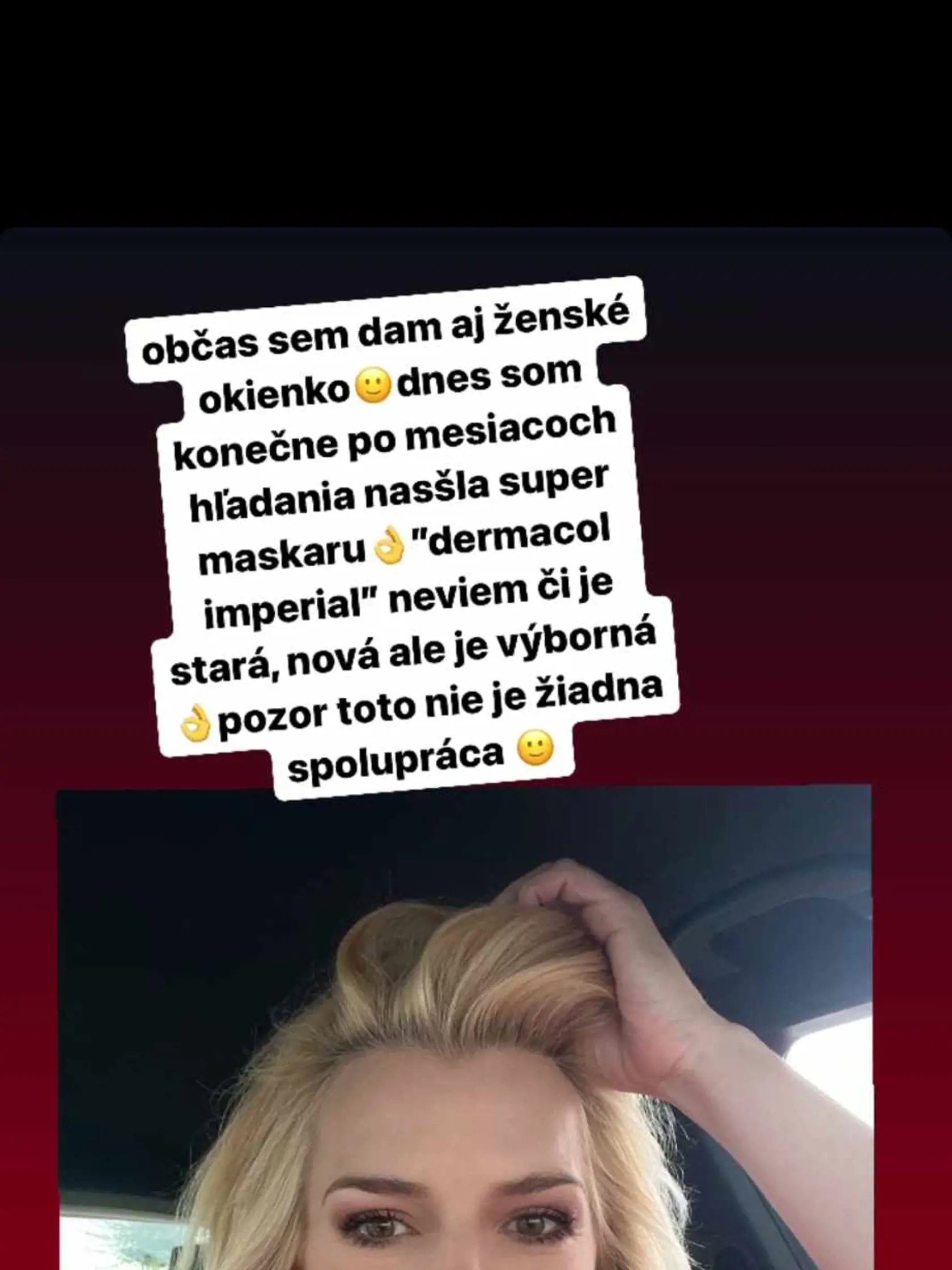 Top maskara Zlatici Puškárovej