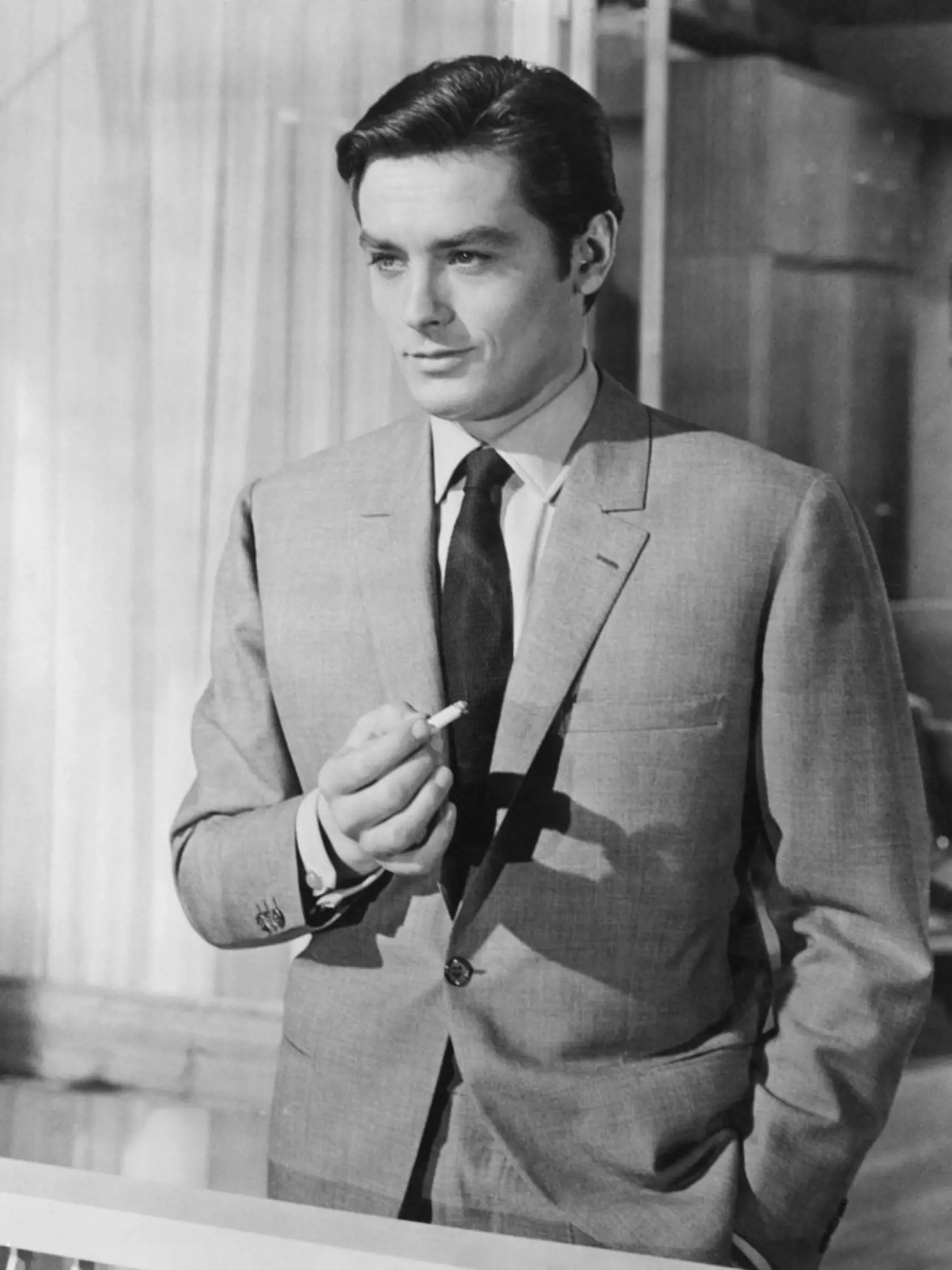 Alain Delon prezývaný ľadový anjel.