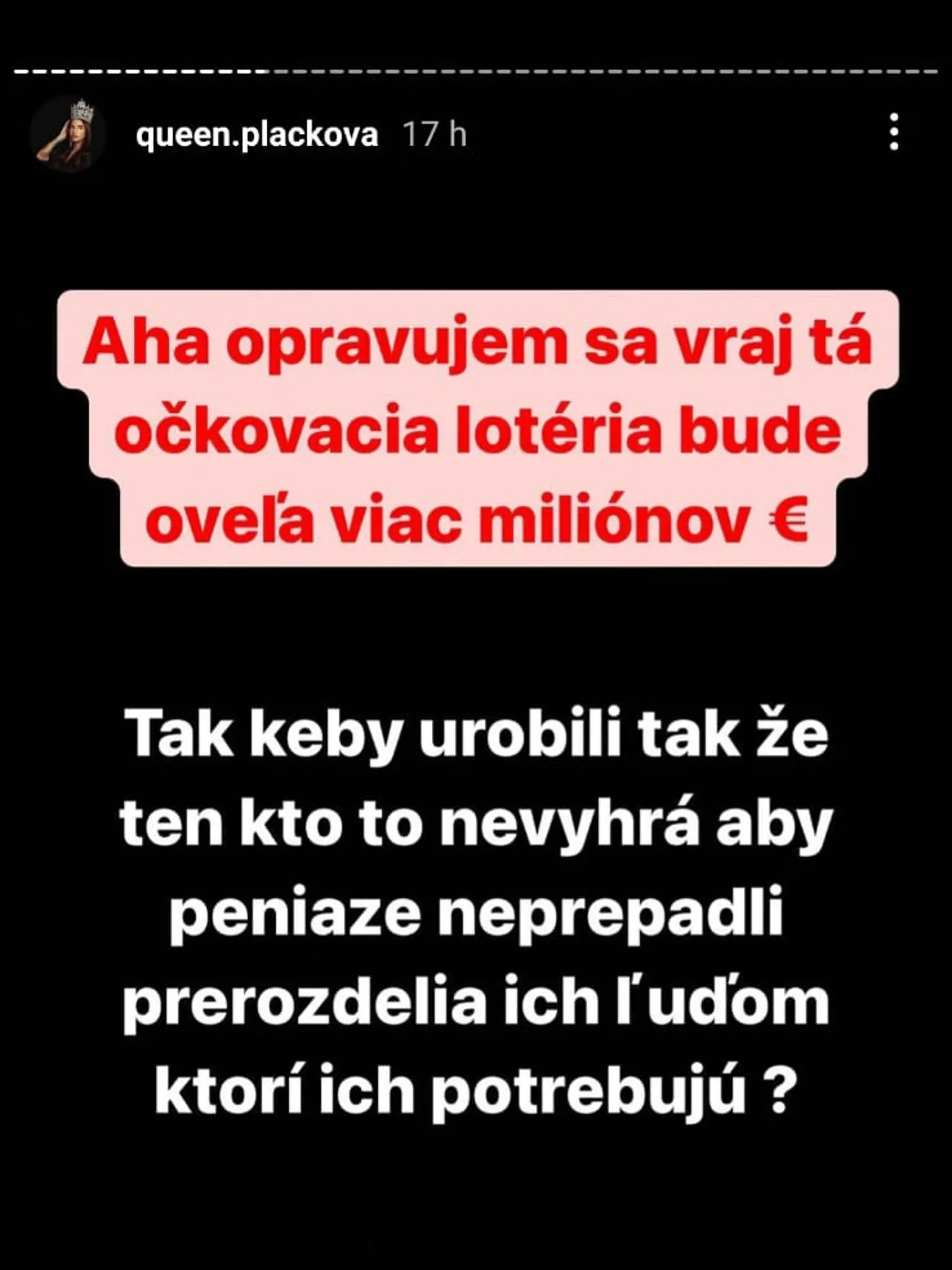 Zuzana si servítku pred ústa nedáva.