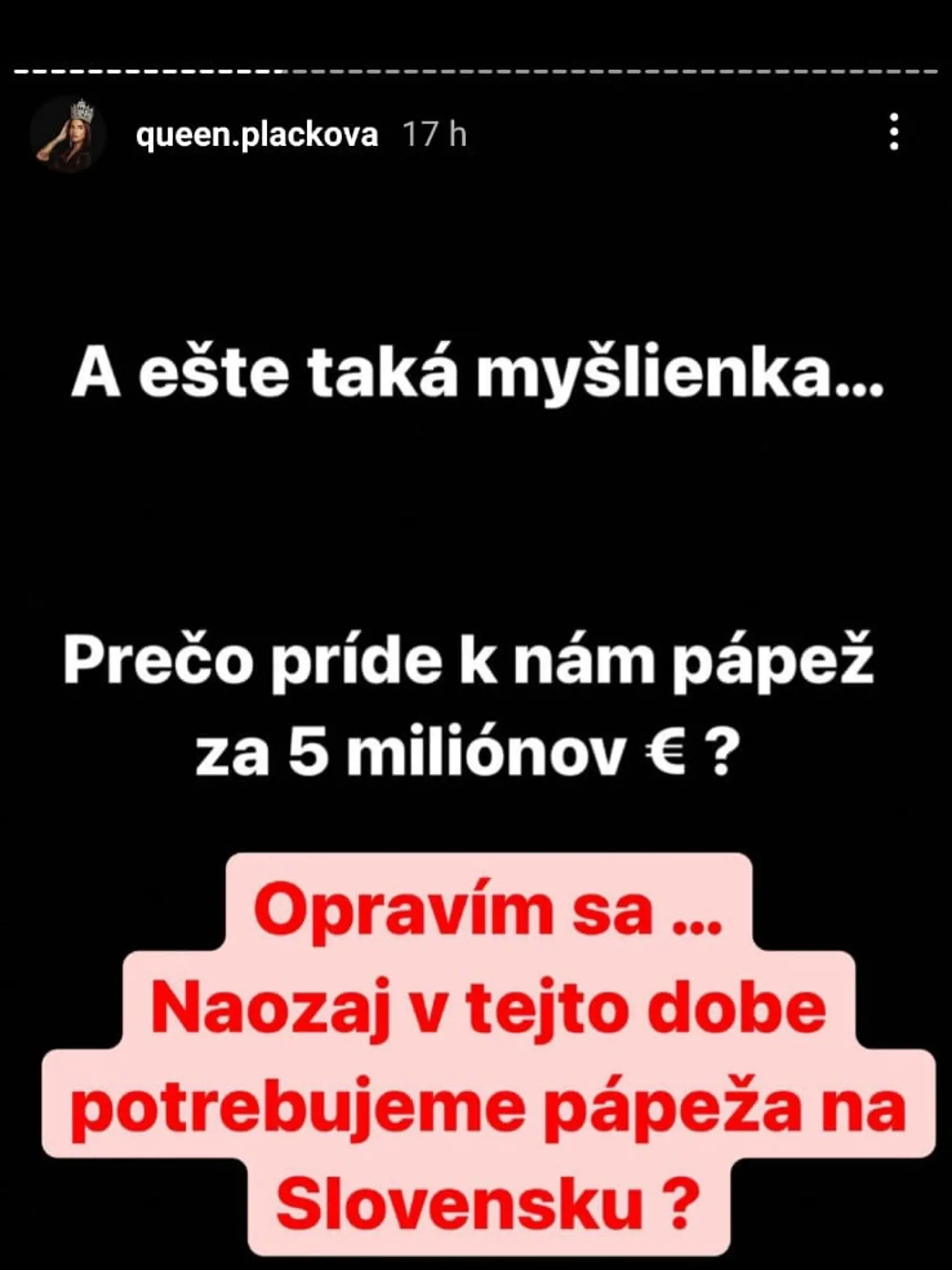 Zuzana si servítku pred ústa nedáva.