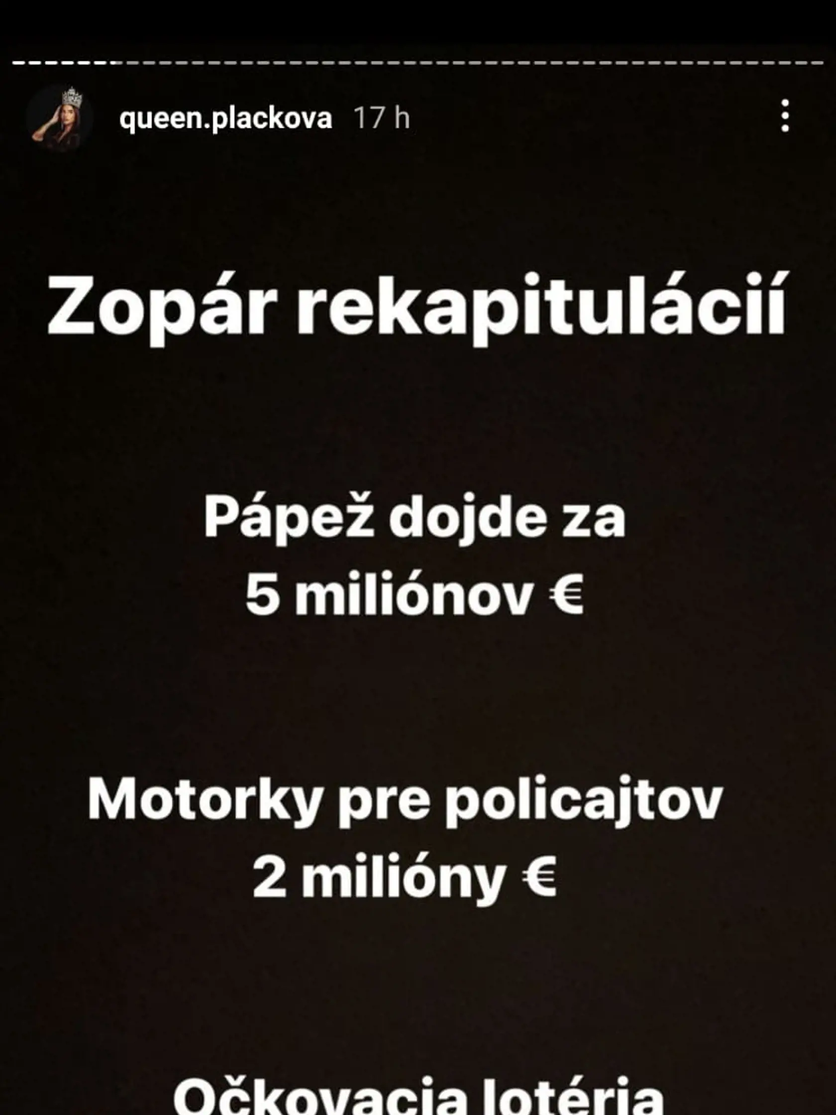 Zuzana si servítku pred ústa nedáva.