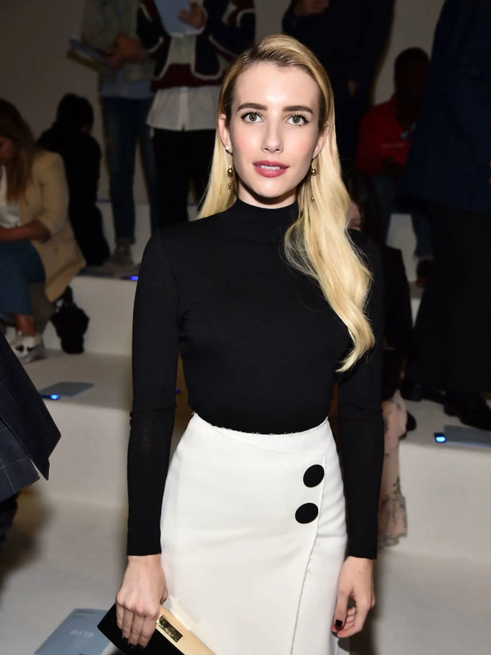 Emma Roberts na Fashion Weeku v New Yorku.
