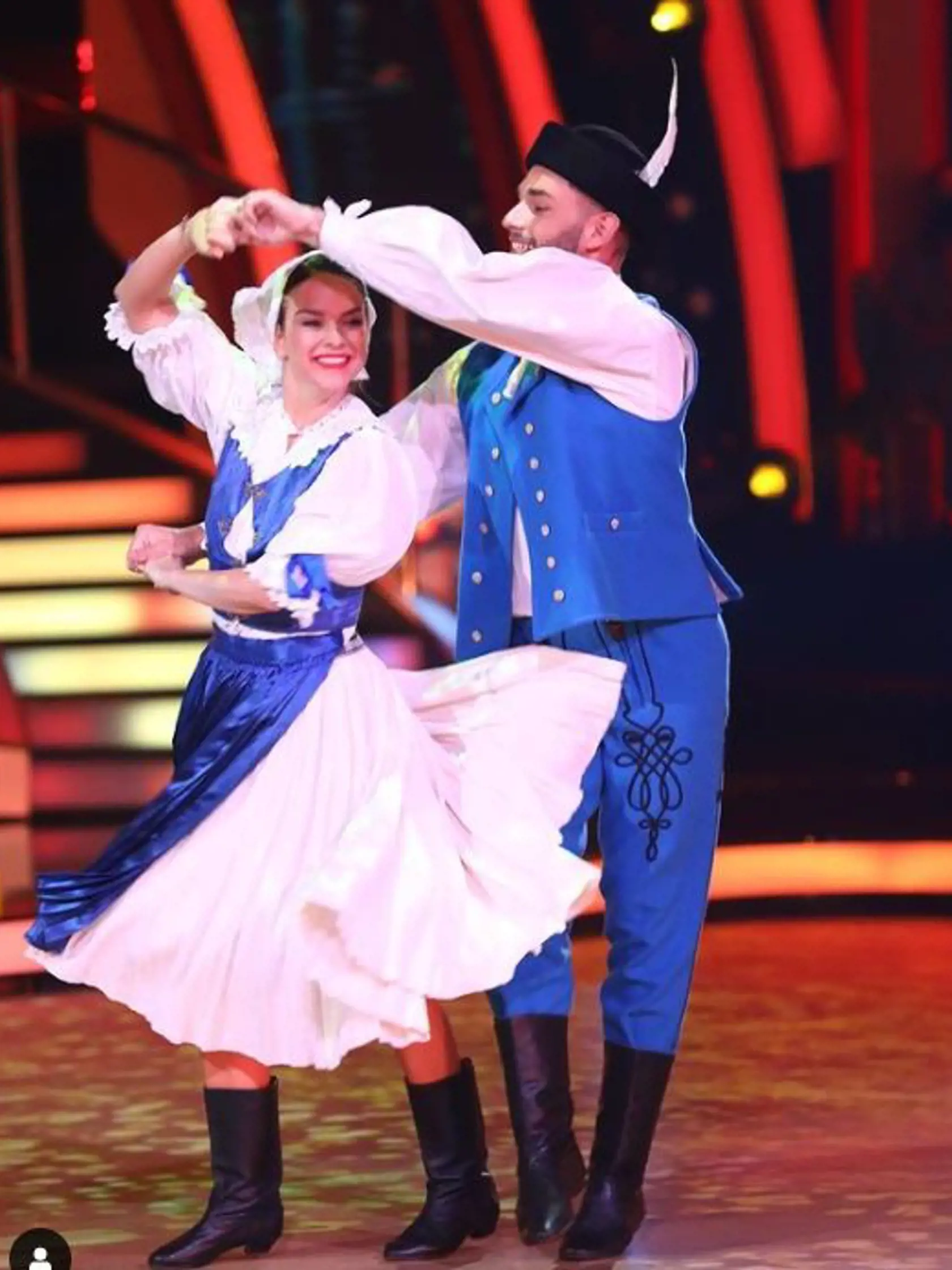 Kristína Svarinská a jej ľudový tanec z Myjavy.