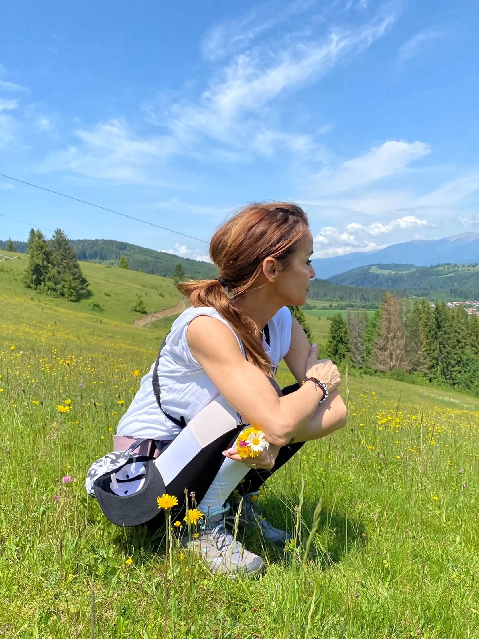 Lenka Šoóšová počas dovolenky na Slovensku.