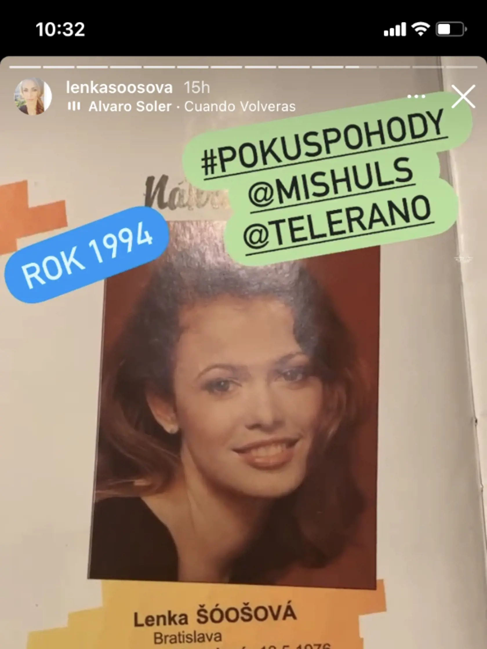 Lenka Šóošová za "mlada"