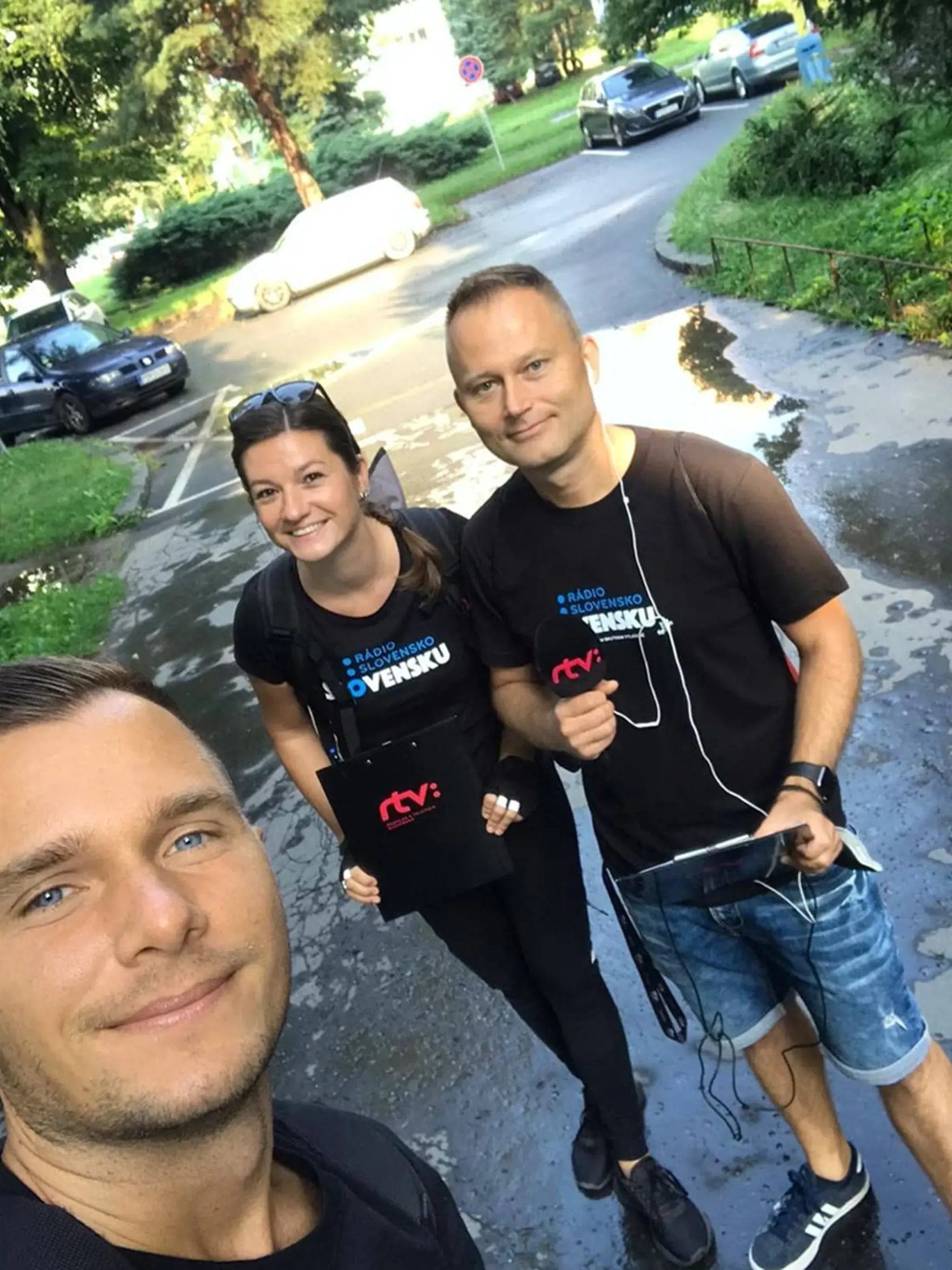 S kolegami na cestách po Slovensku.