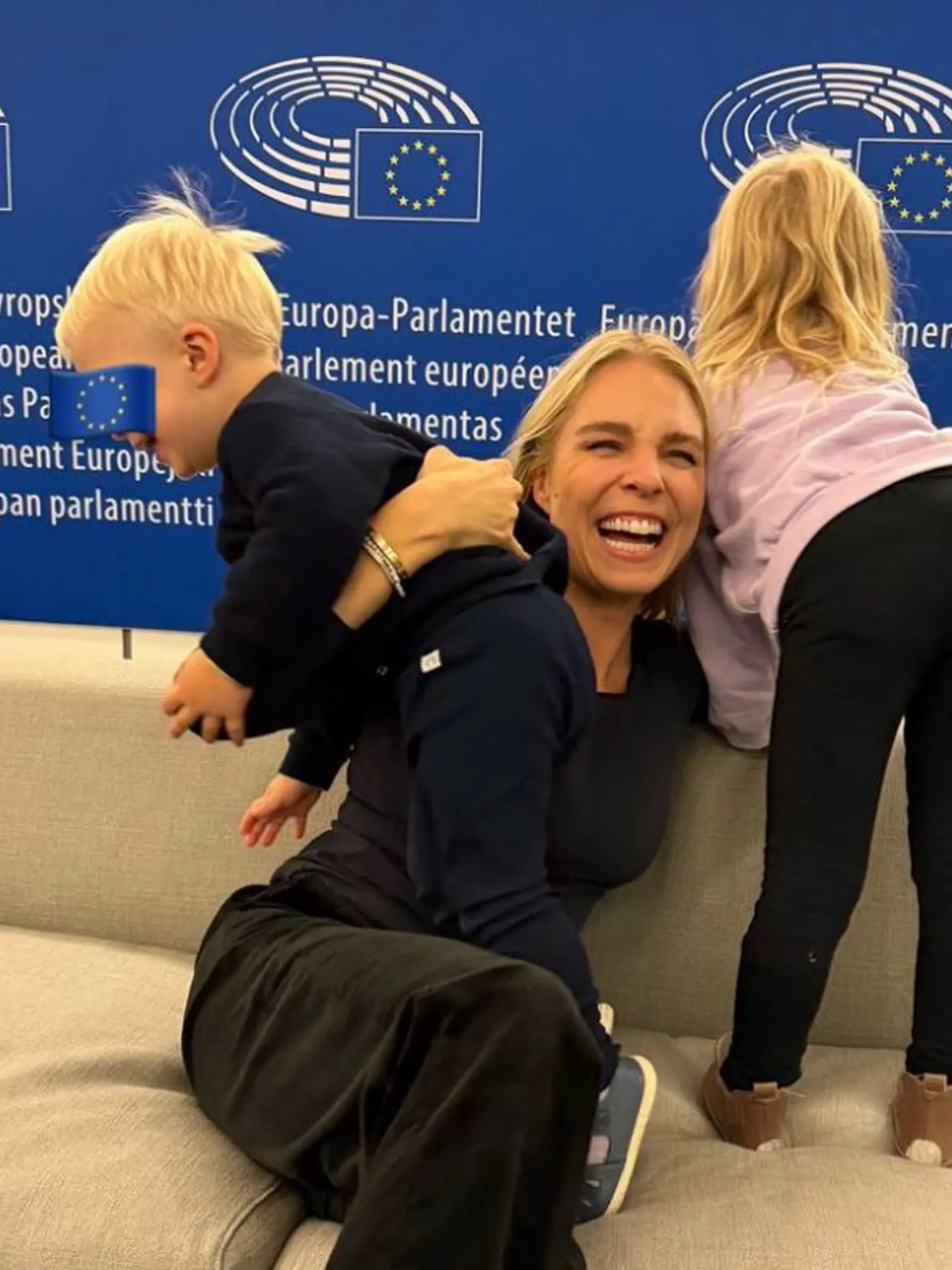 Veronika s deťmi.