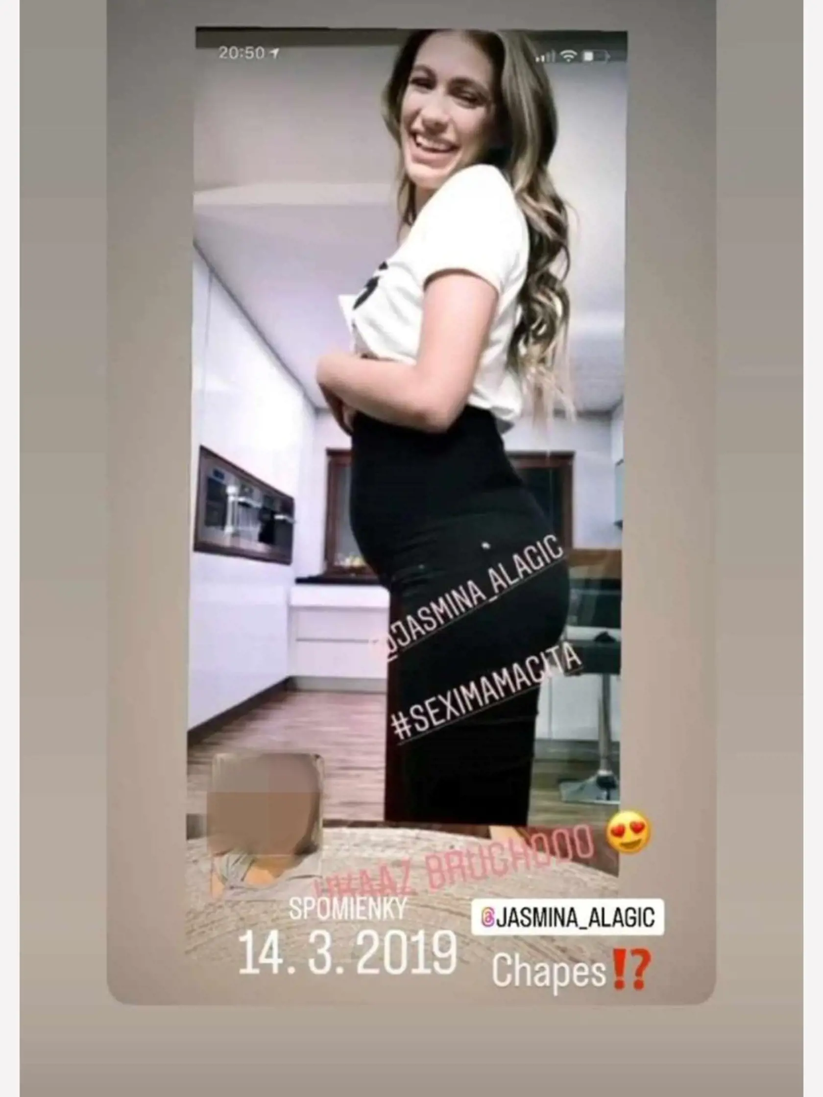 Jasmina si zaspomínala na tehotenstvo