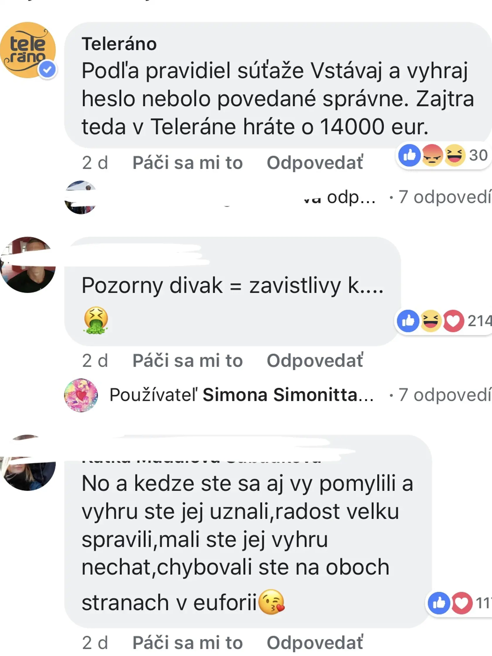 Diváci začali okamžite nadávať.
