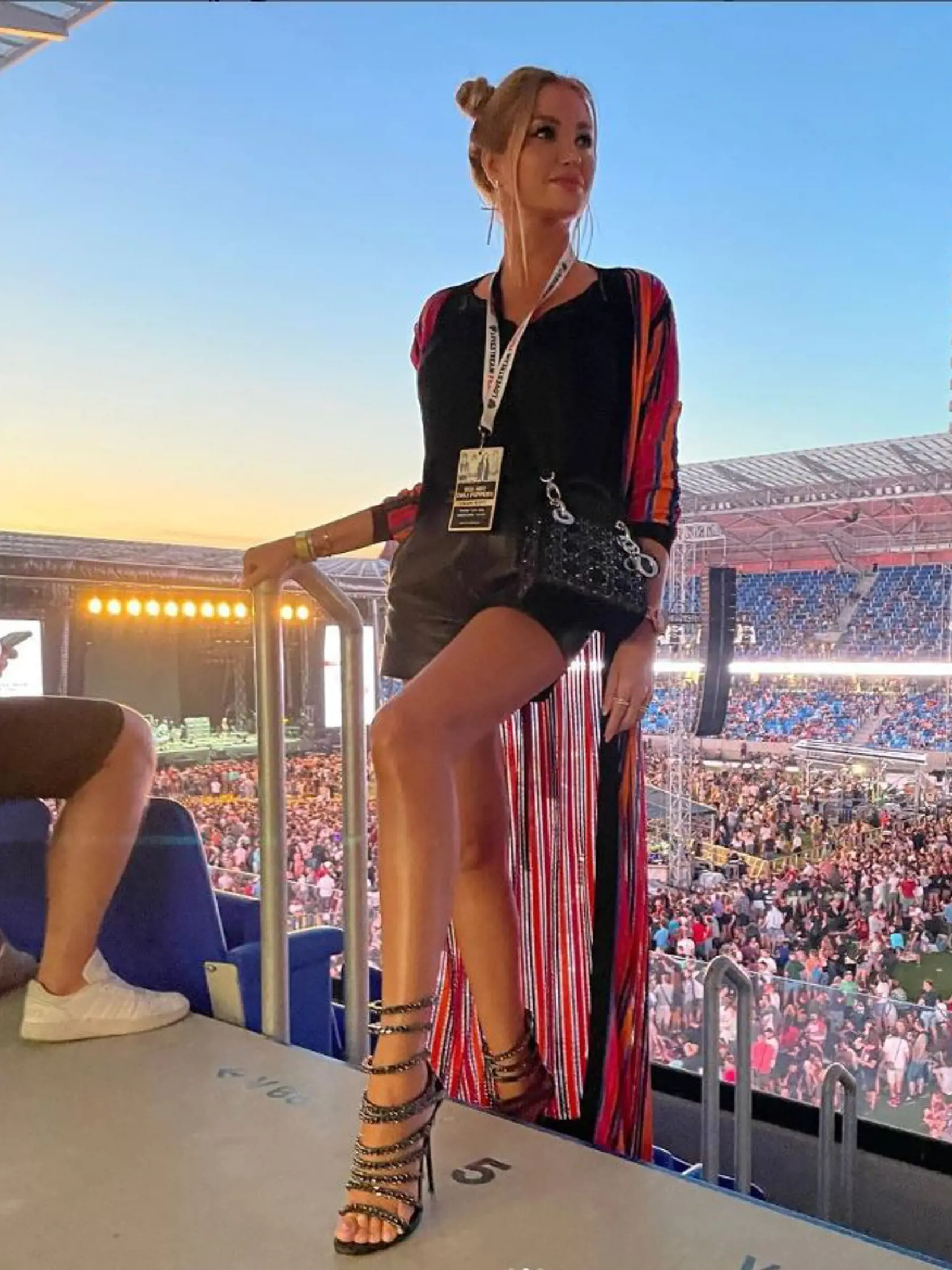 Alena Pallová si na festival obula vysoké ihličky.