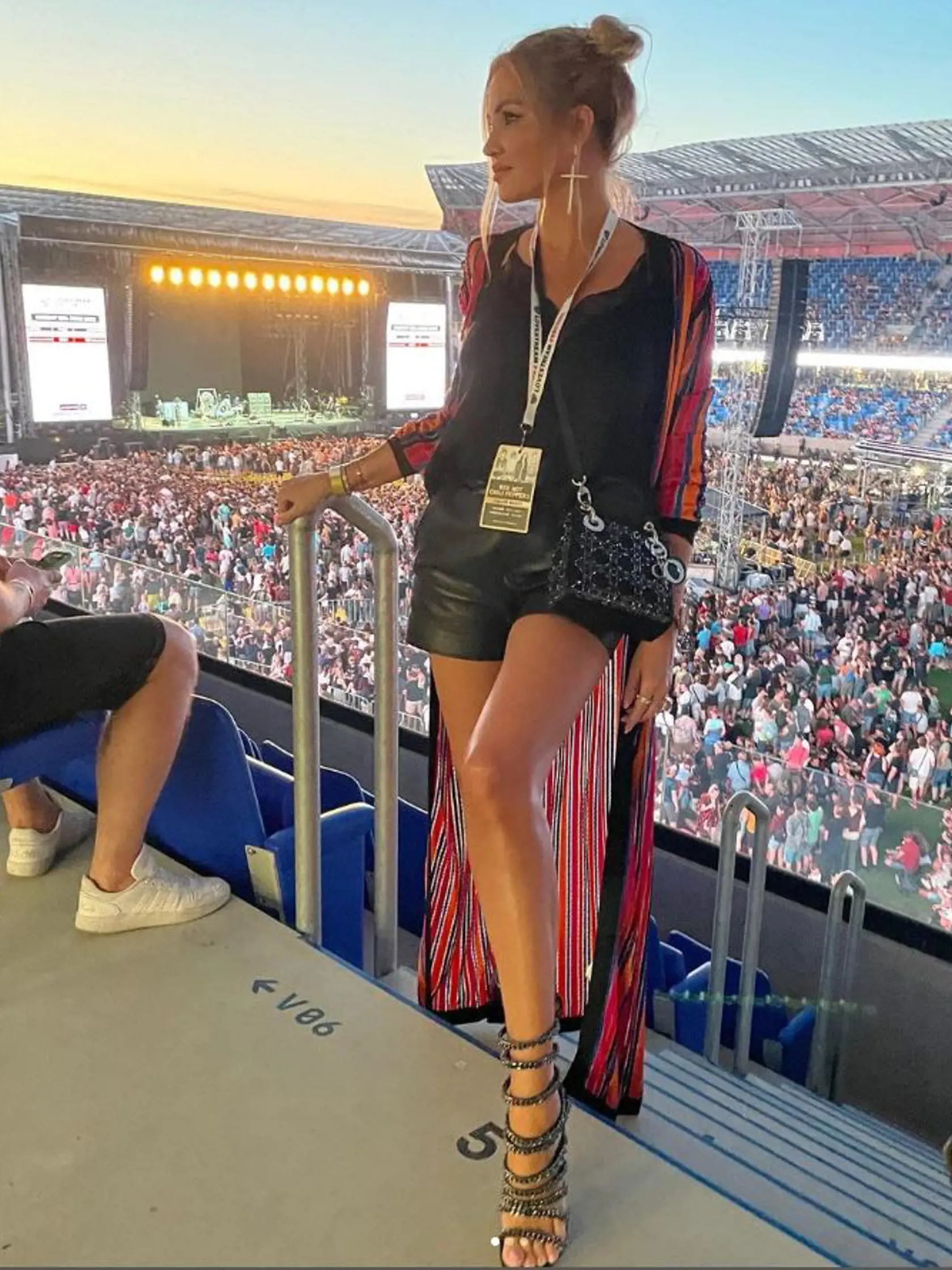 Alena Pallová si na festival obula vysoké ihličky.