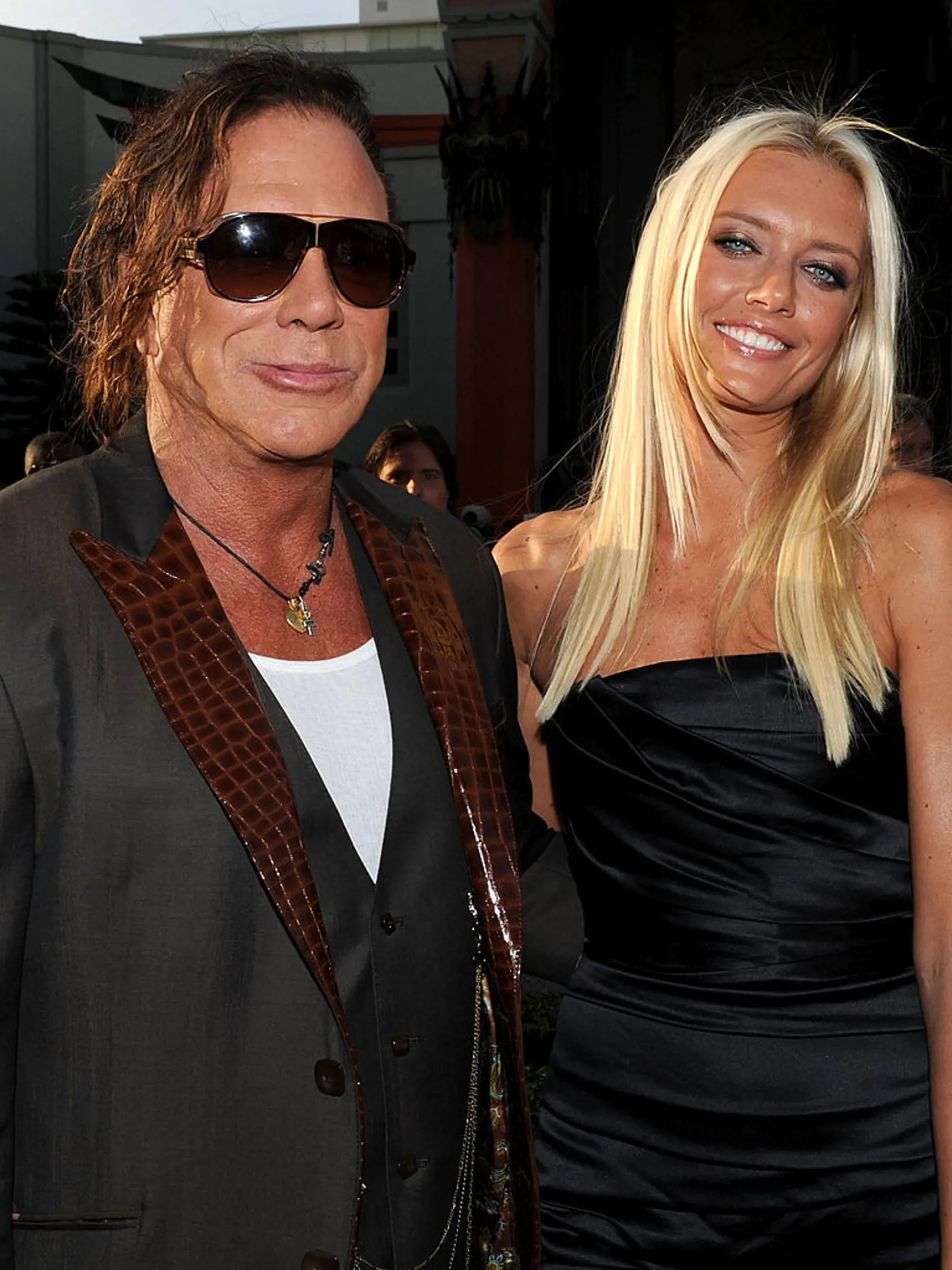 Mickey Rourke s priateľkou, ruskou modelkou Anastassijou Makarenko.