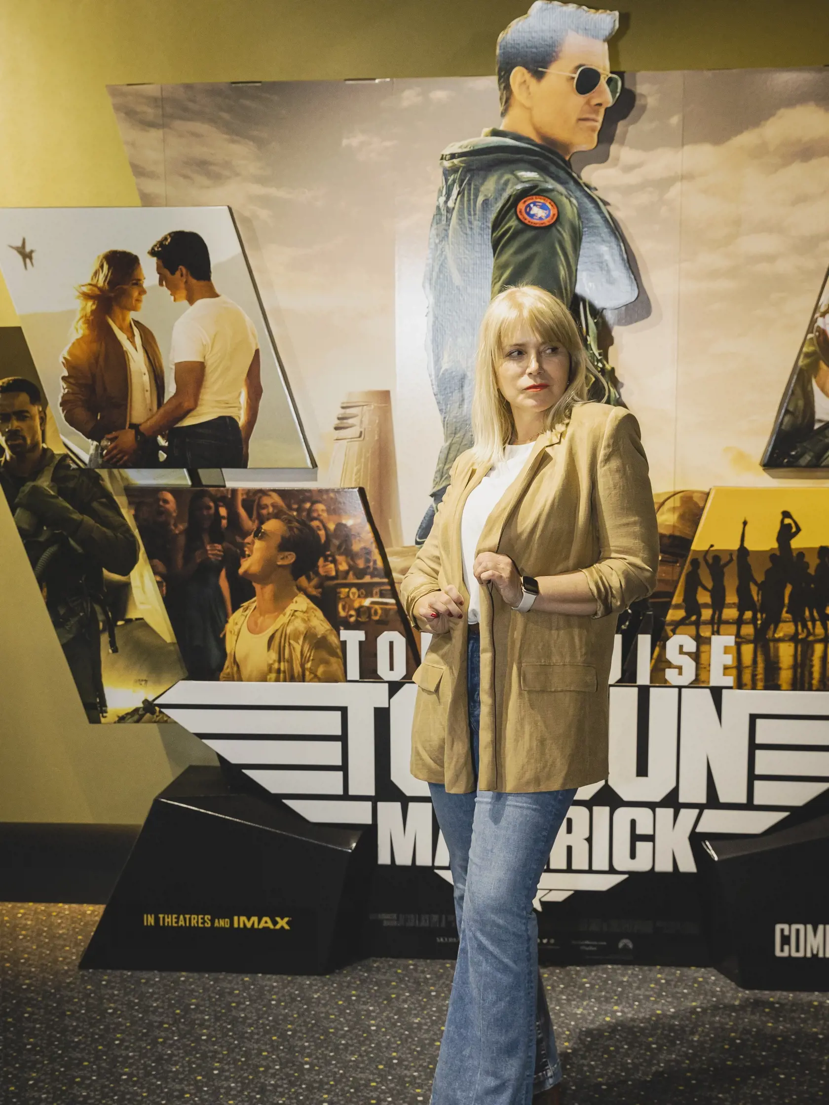 Na snímke Zuzana Vačková prichádza na slovenskú premiéru amerického filmu TOP GUN: MAVERICK