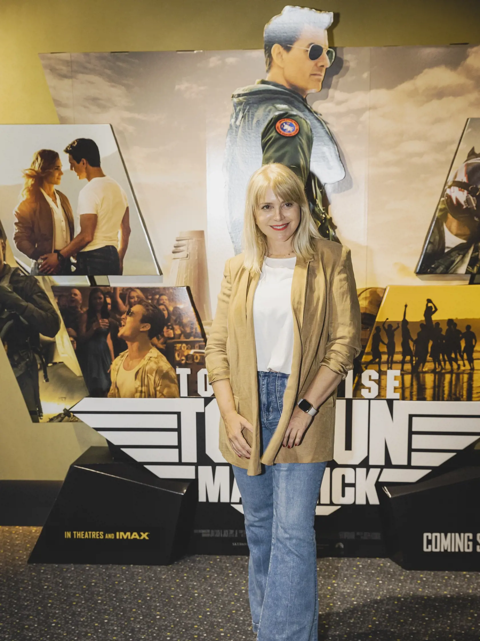 Na snímke Zuzana Vačková prichádza na slovenskú premiéru amerického filmu TOP GUN: MAVERICK