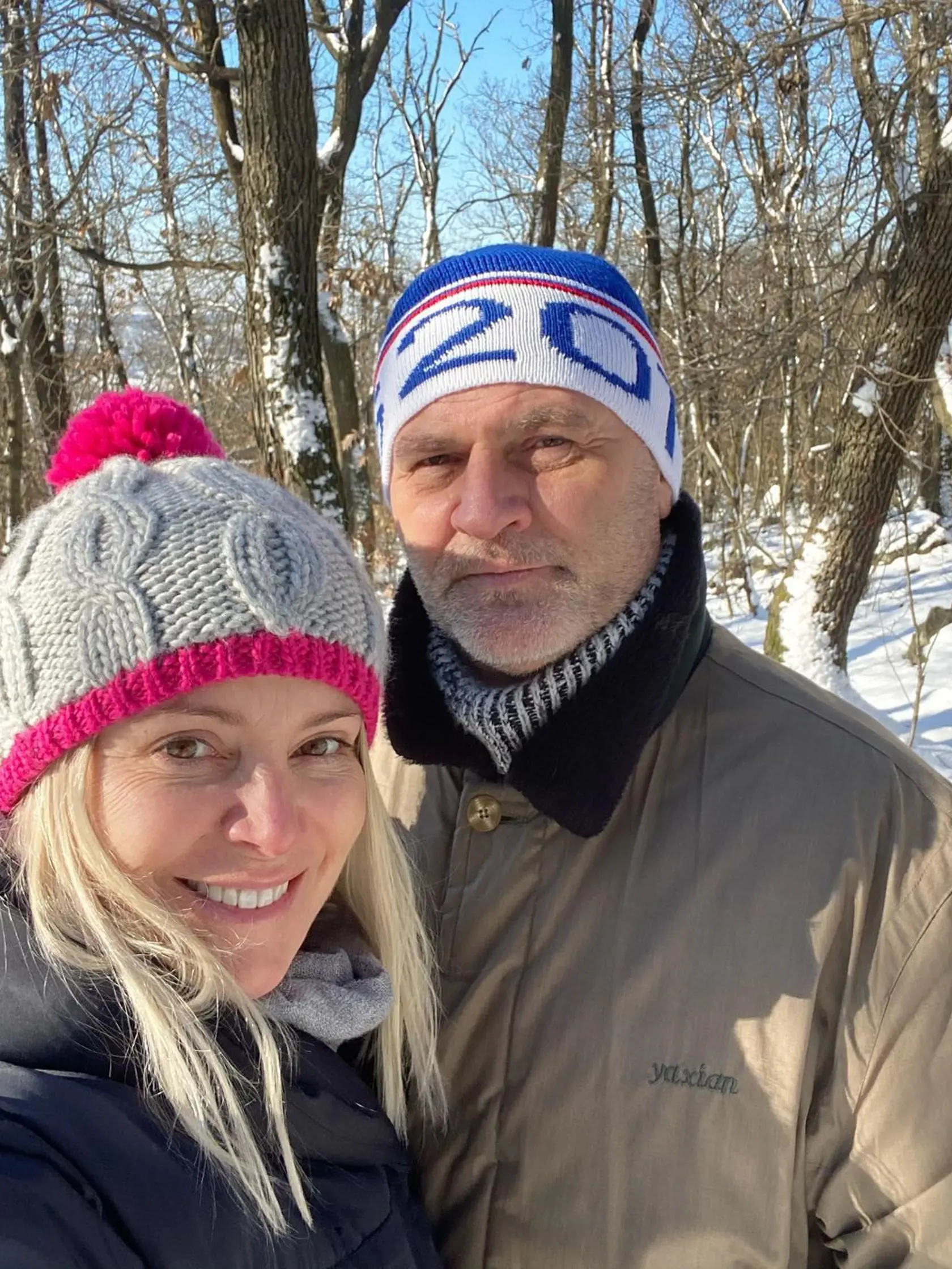 Herečka Zuzana Vačková a Peter na Valentína 2021.