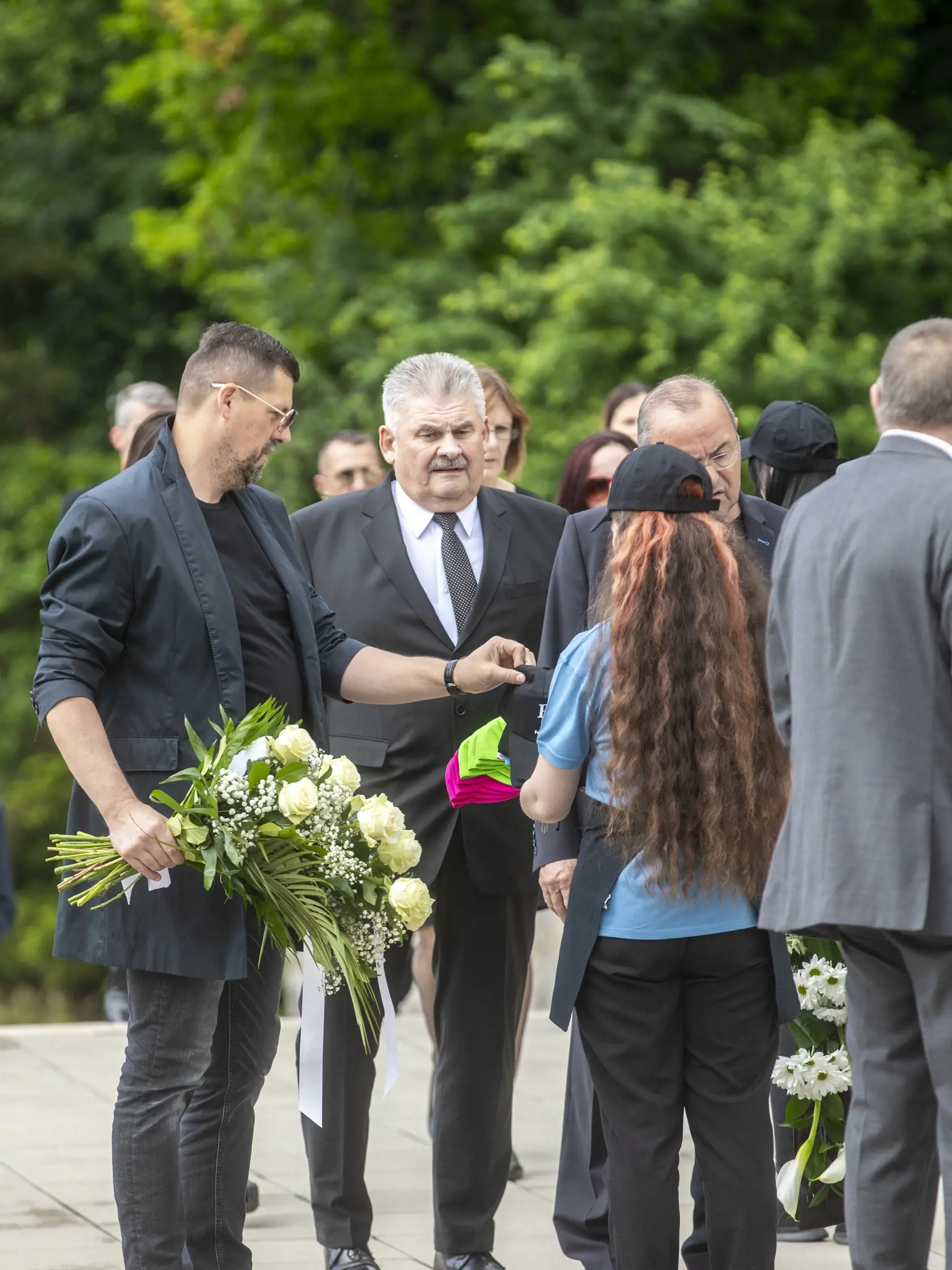Na snímke je posledná rozlúčka s podnikateľom Fedorom Flašíkom v bratislavskom krematóriu, ktorá sa konala v piatok 3.5 2024. Na fotke je poslanec  Ján Richter.