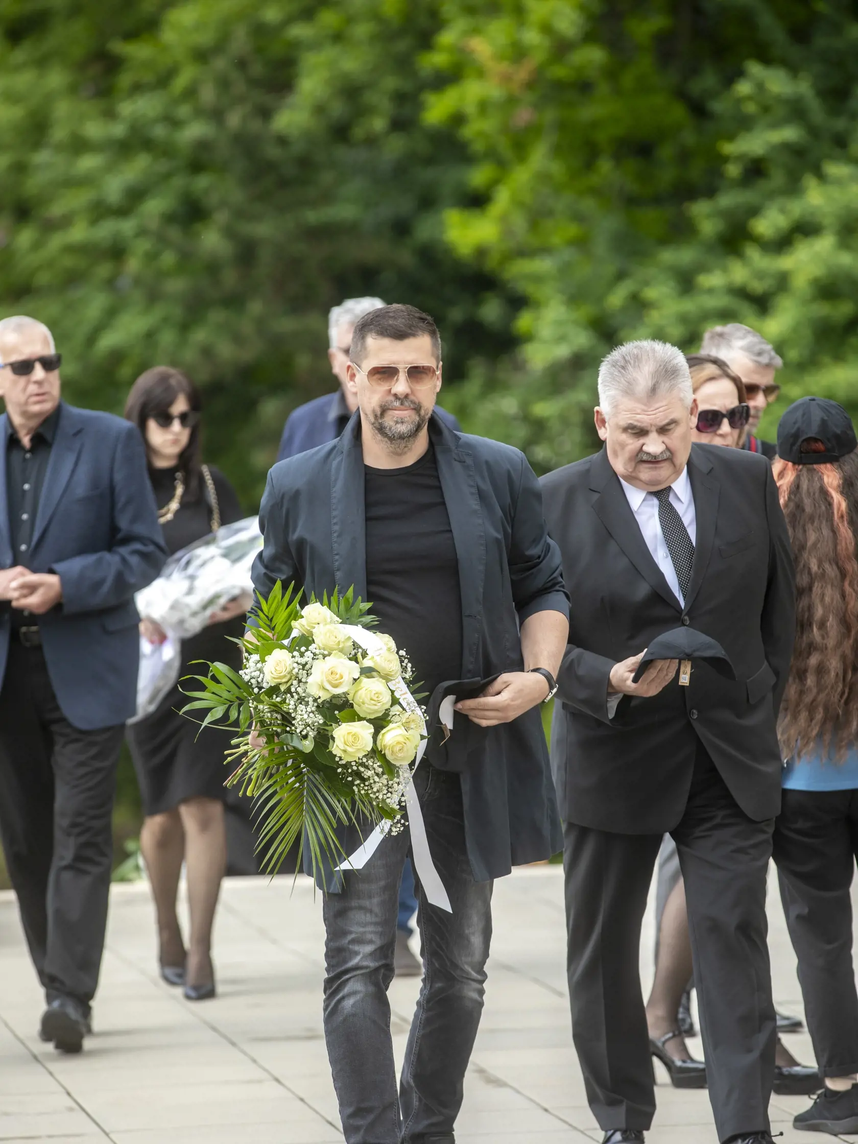 Na snímke je posledná rozlúčka s podnikateľom Fedorom Flašíkom v bratislavskom krematóriu, ktorá sa konala v piatok 3.5 2024. Na fotke je poslanec  Ján Richter.