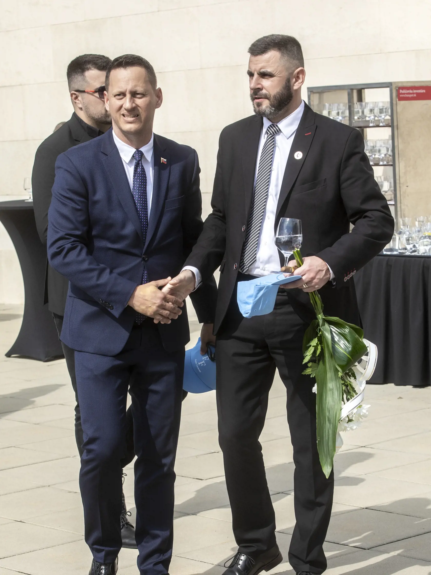 Na snímke je posledná rozlúčka s podnikateľom Fedorom Flašíkom v bratislavskom krematóriu, ktorá sa konala v piatok 3.5 2024. Na fotke je poslanev Ján Mažgút.
