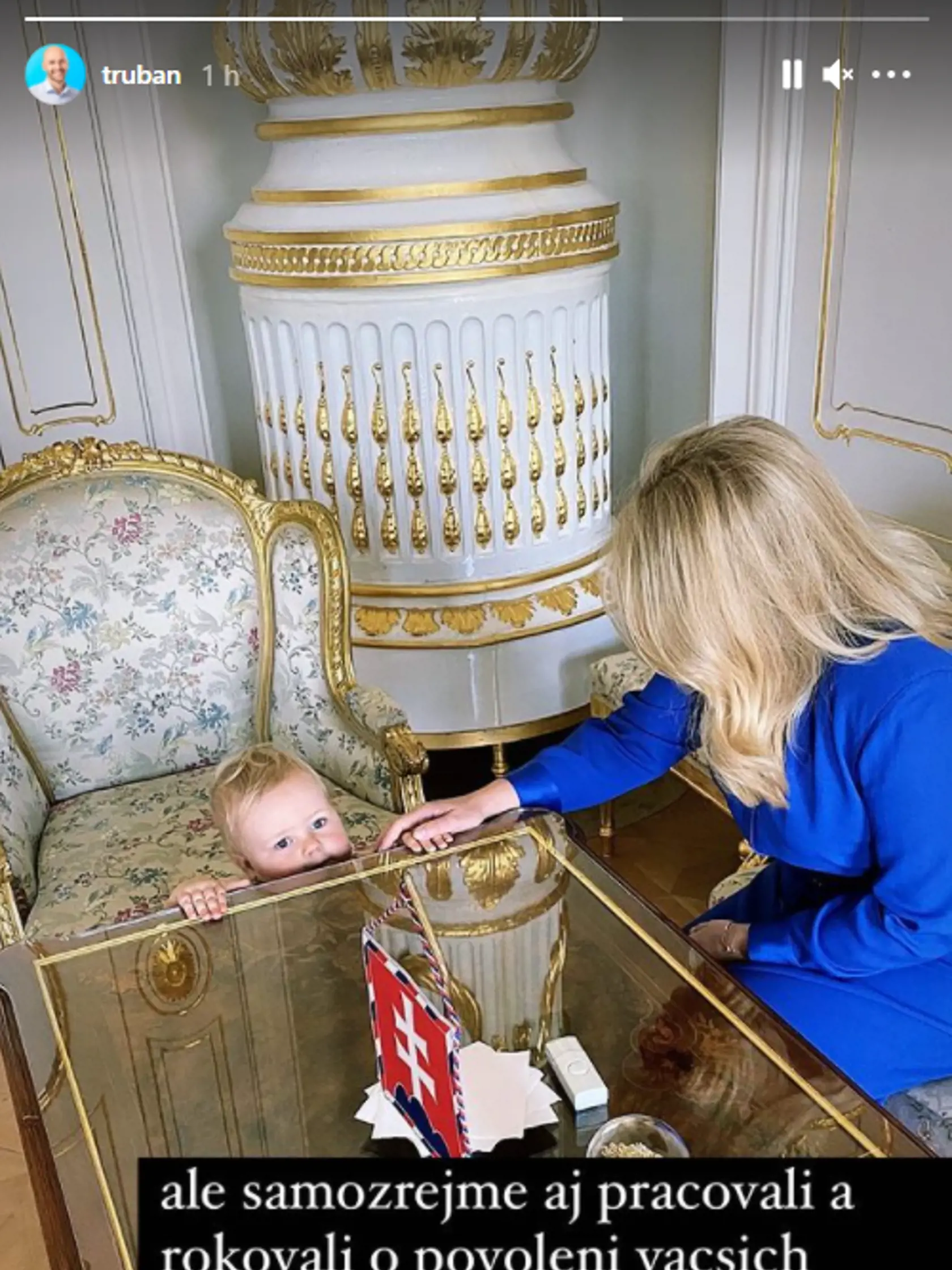 Návštevu v paláci si Trubanova dcérka užila.