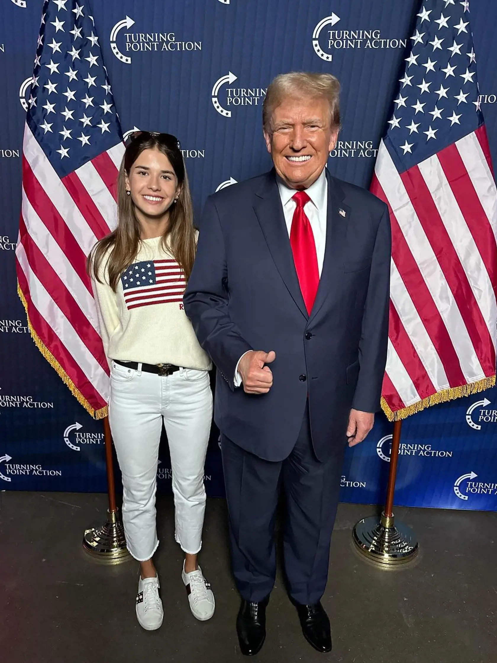 Veľká Trumpova podporovateľka, vnučka Kai.