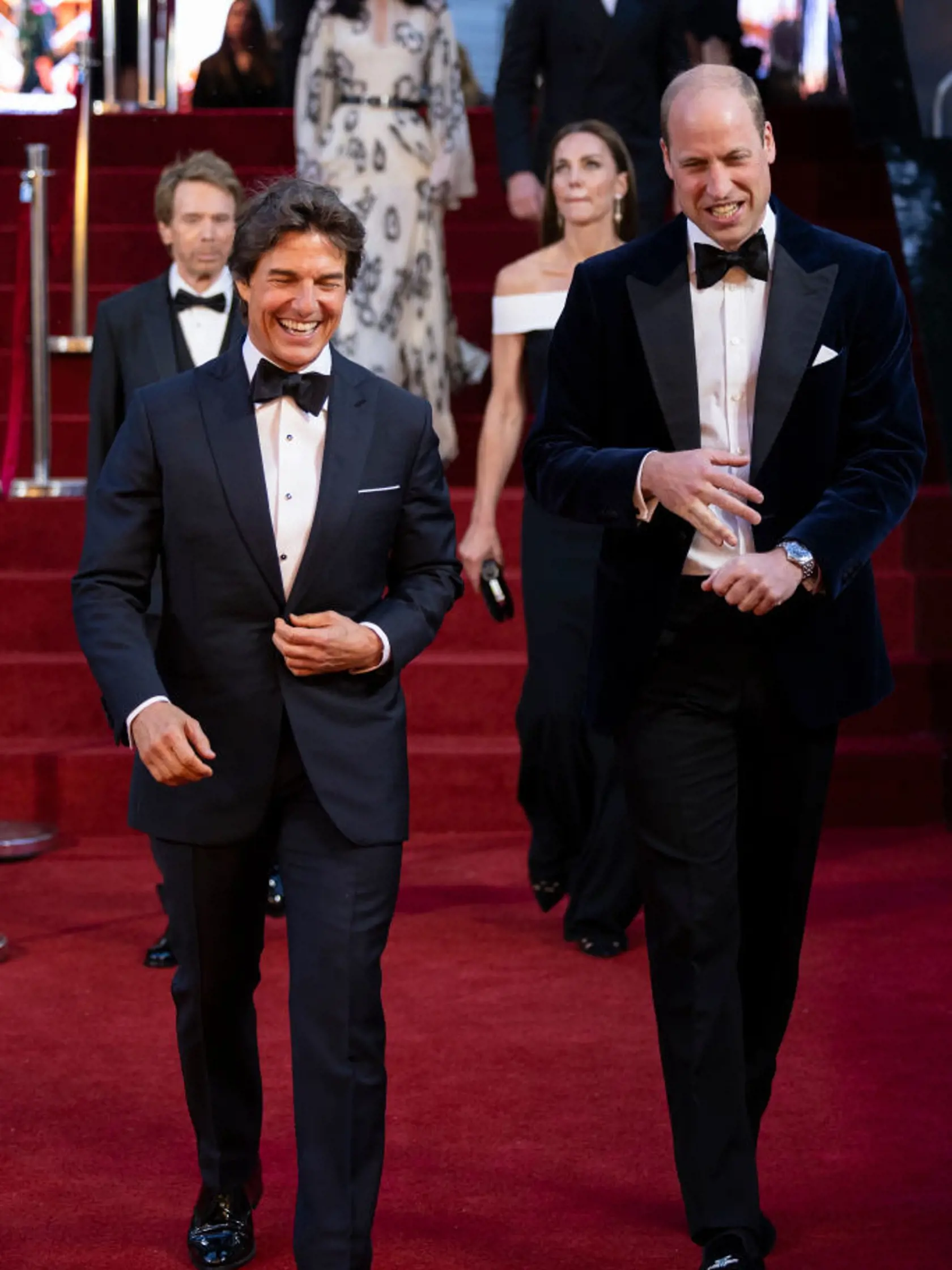 Kate a William na premietaní filmu "Top Gun: Maverick".