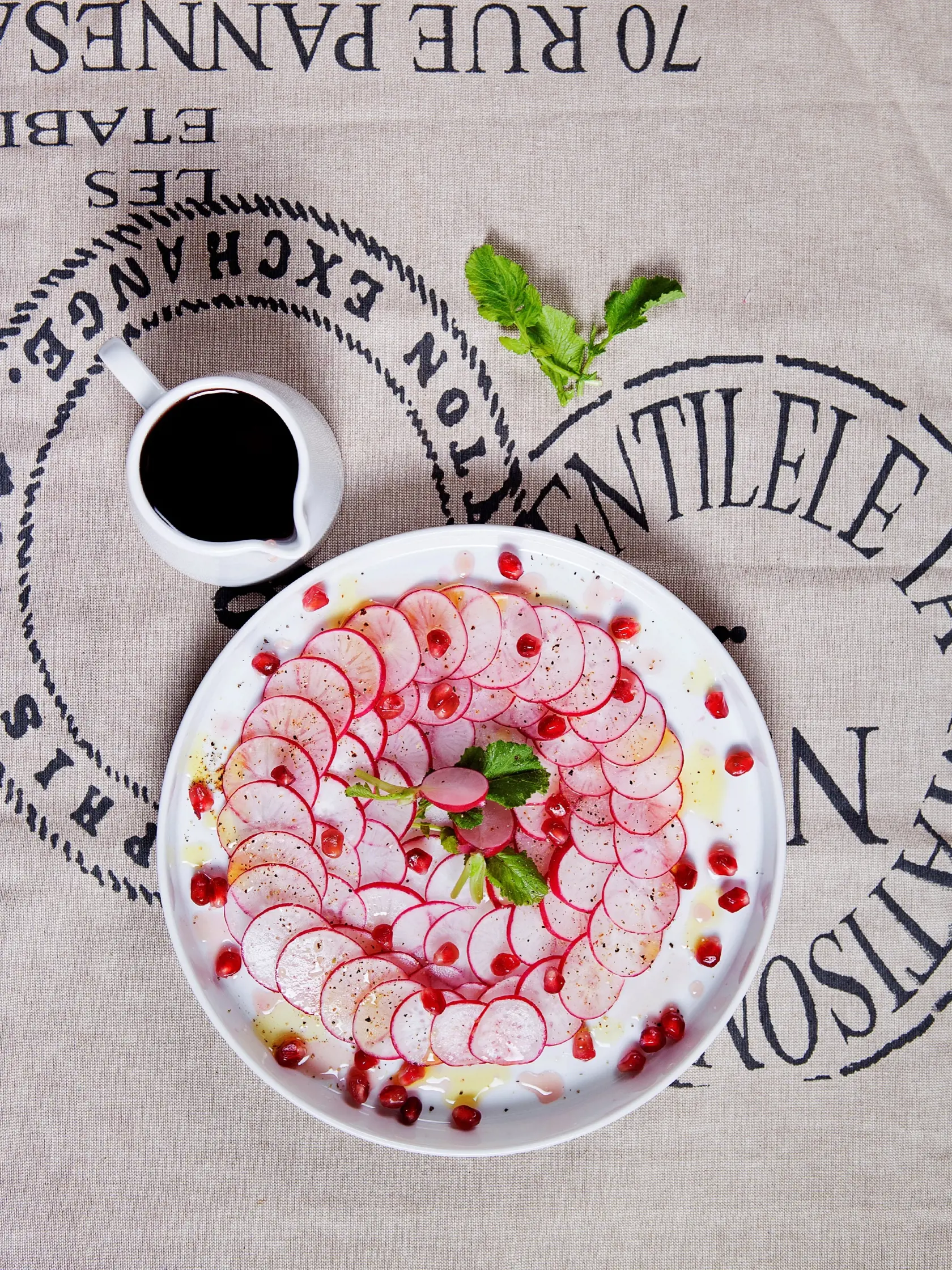 Reďkovkové carpaccio.