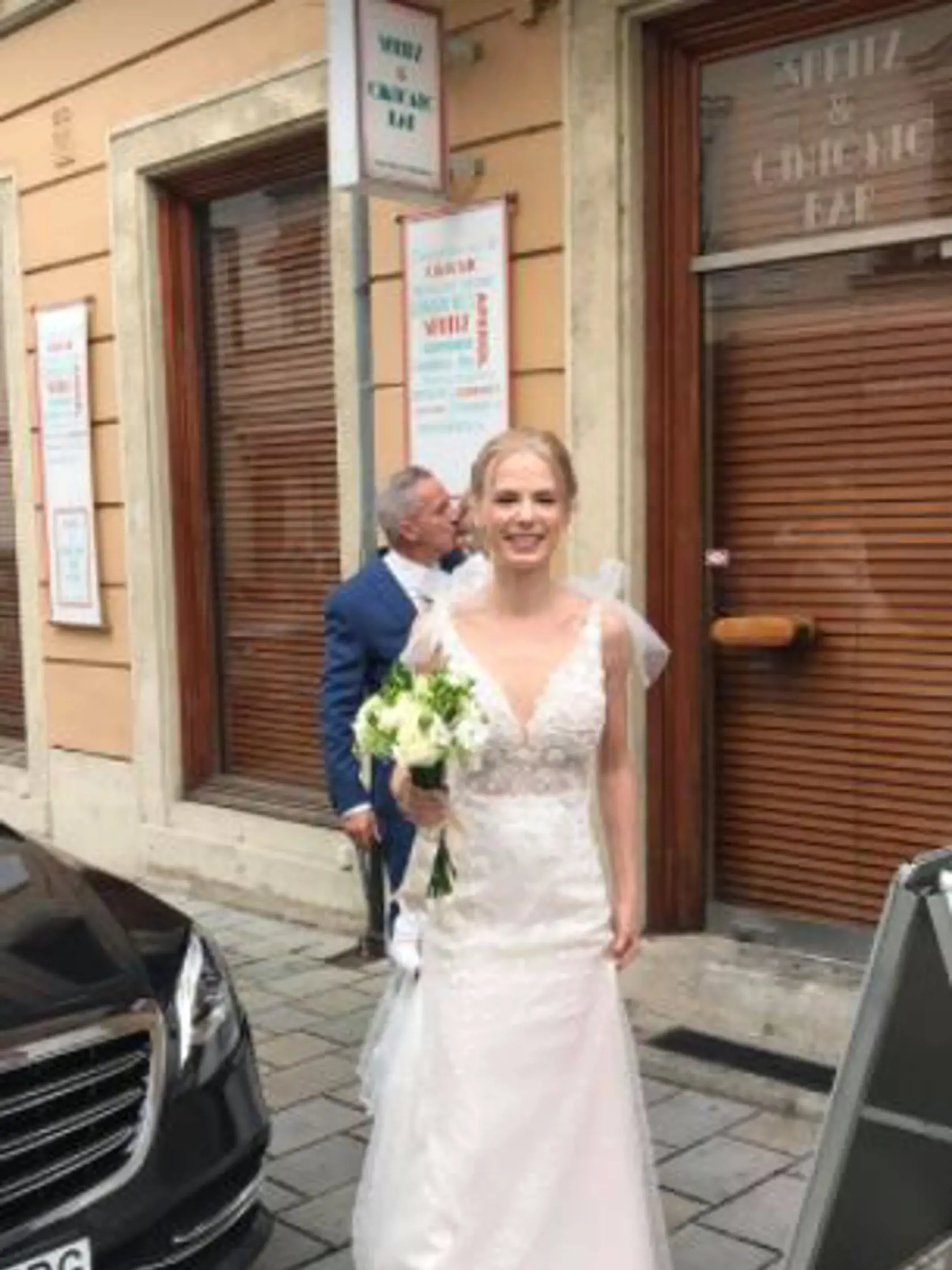 Nevesta Kristína Maturová mala krásne svadobné šaty.
