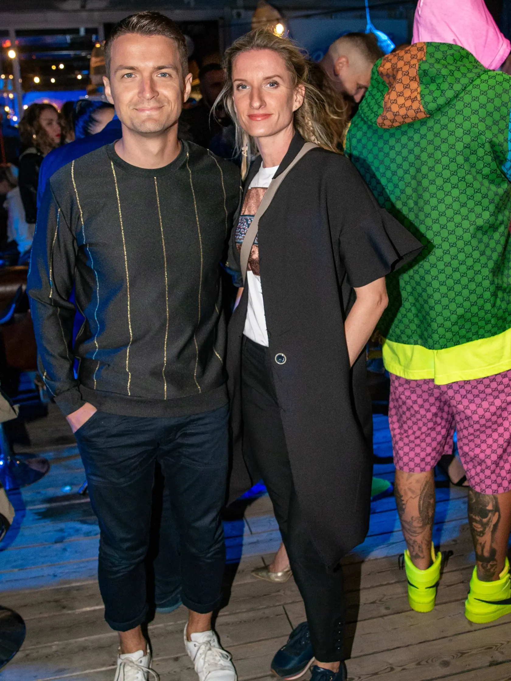 25. “ MEDIA PARTY ”  TV Markíza  sa uskutočnila na lodi Sundeck na Tyšrovom Nábreží v Bratislave. Na snímke je Adela Vinczeová a Viktor Vincze.  