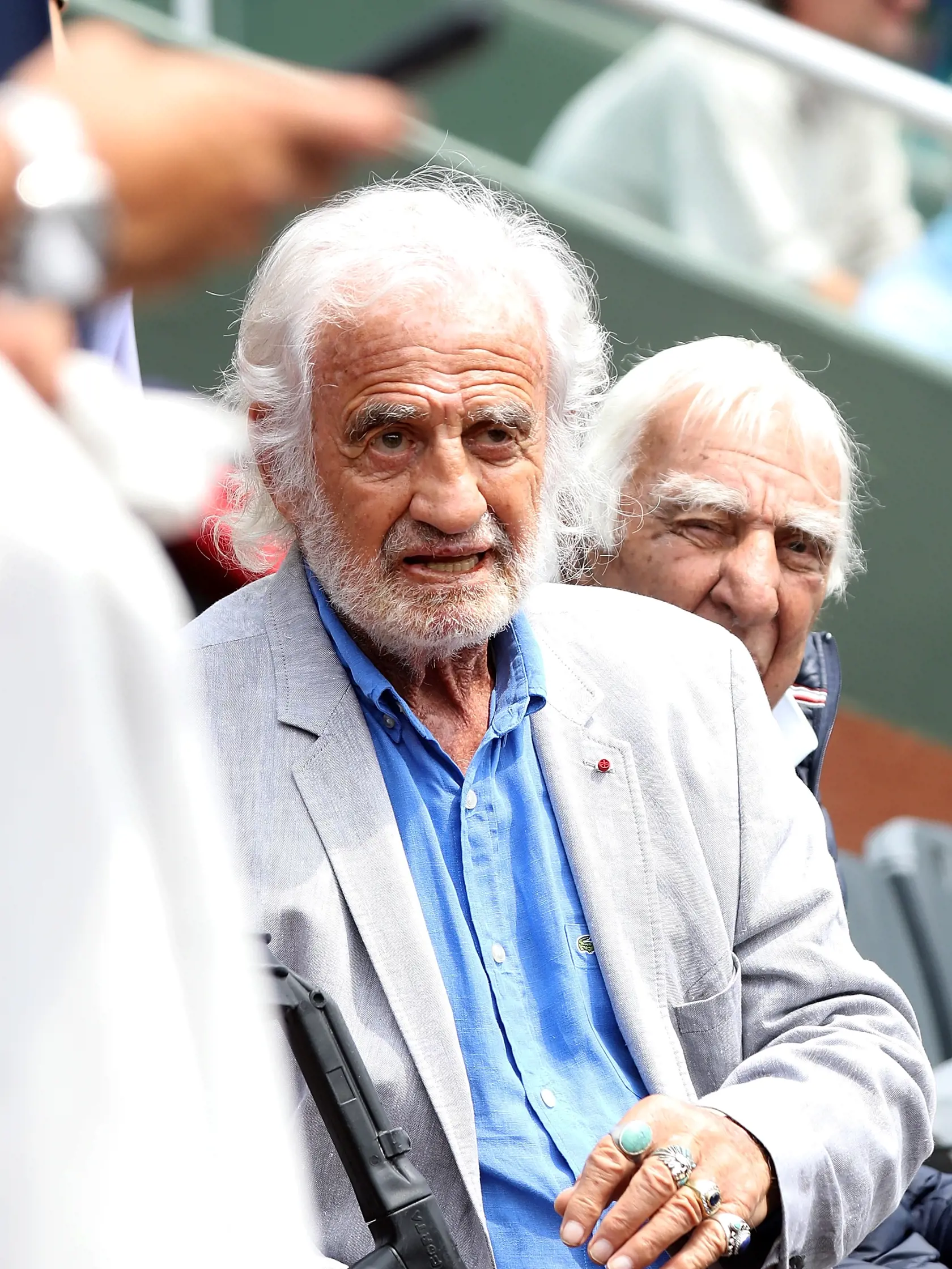 Takmer celý turnaj si z čestnej lóže užívala herecká legenda Jean Paul Belmondo.