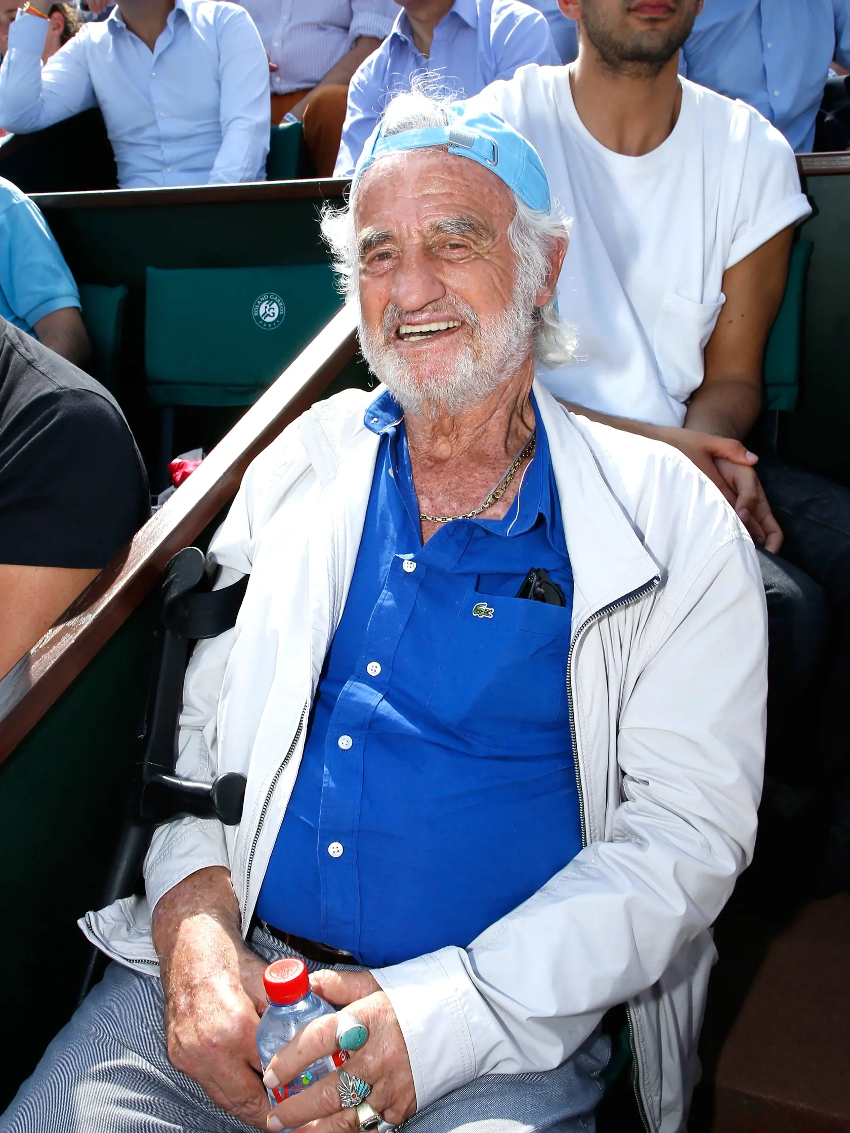 Takmer celý turnaj si z čestnej lóže užívala herecká legenda Jean Paul Belmondo.