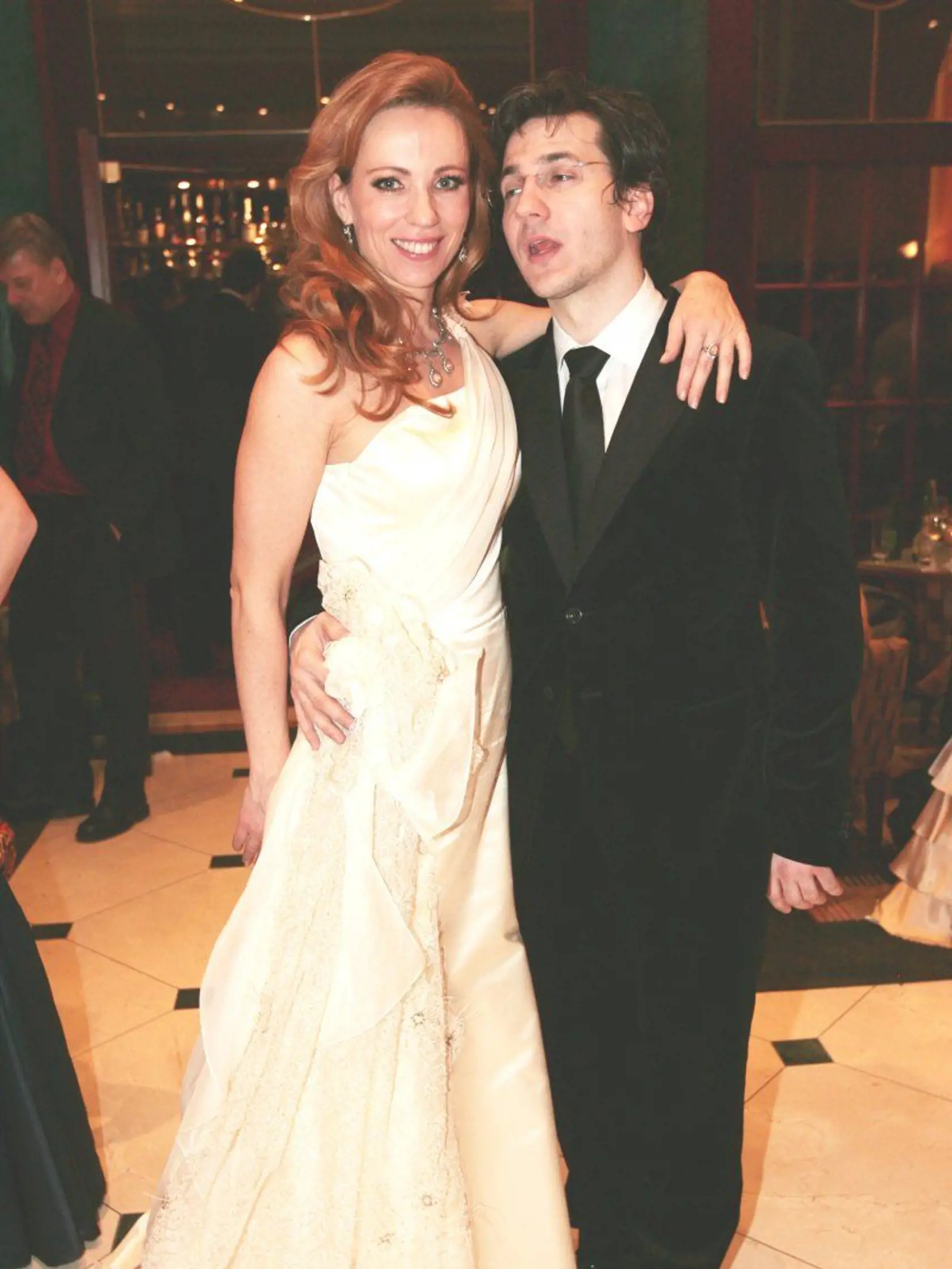 Diana Mórová a jej partner Juraj Mokrý počas galavečera OTO 2008