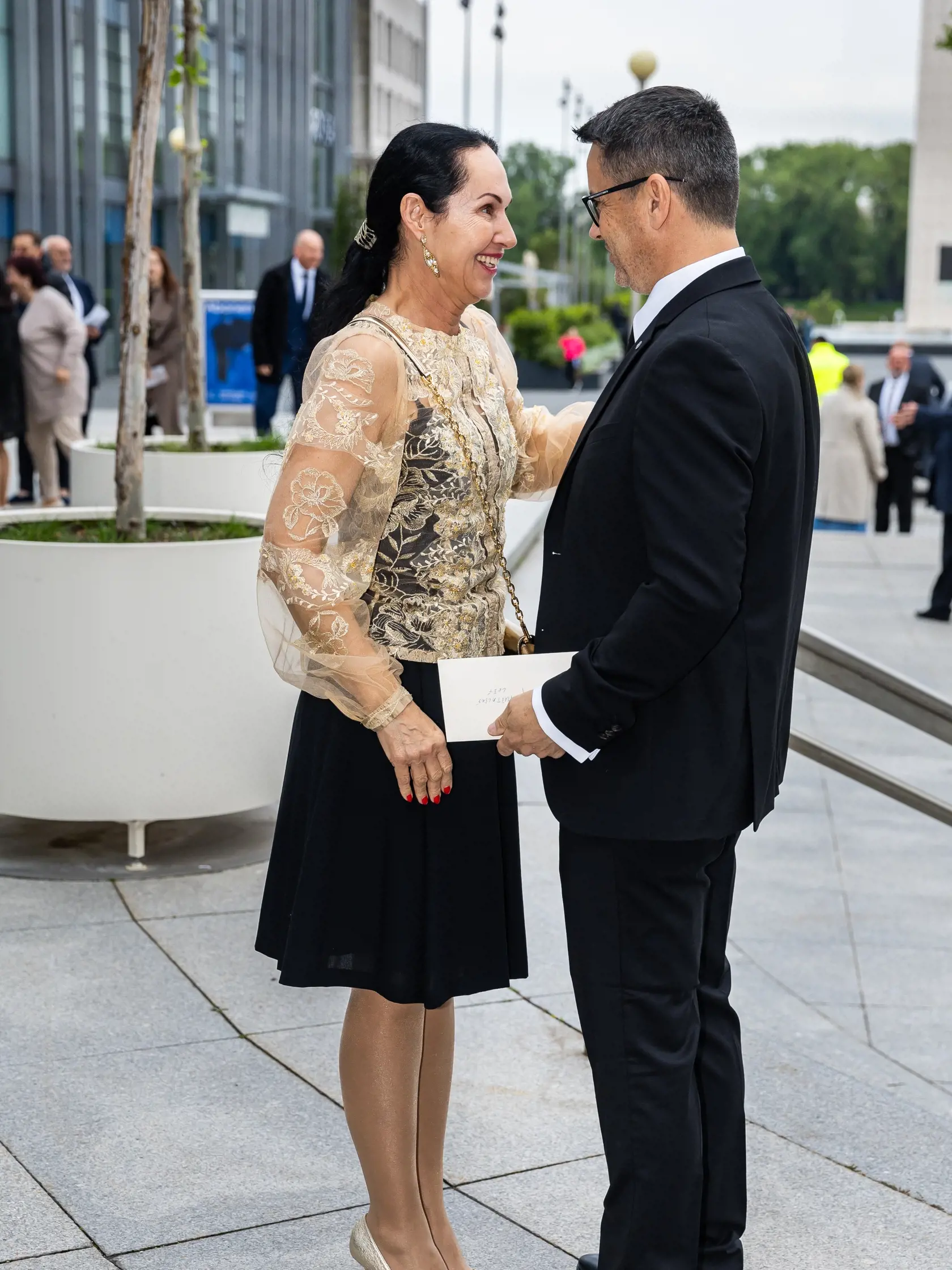 Oslava 75. výročia založenia Hudby ministerstva vnútra SR v budove Slovenského národného divadla v Bratislave.  Na snímke Lucia Kurilovská.